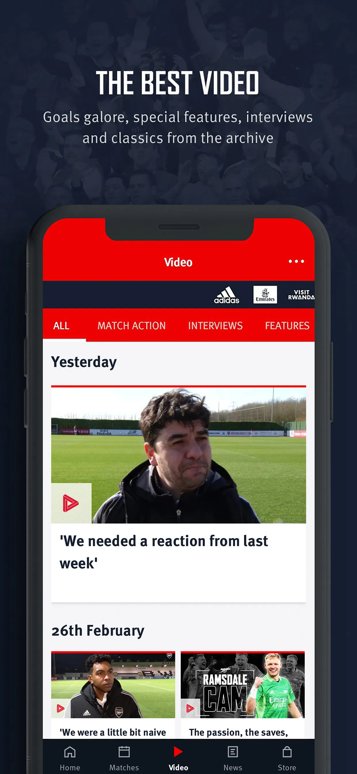 Arsenal Official App | Indus Appstore | Screenshot