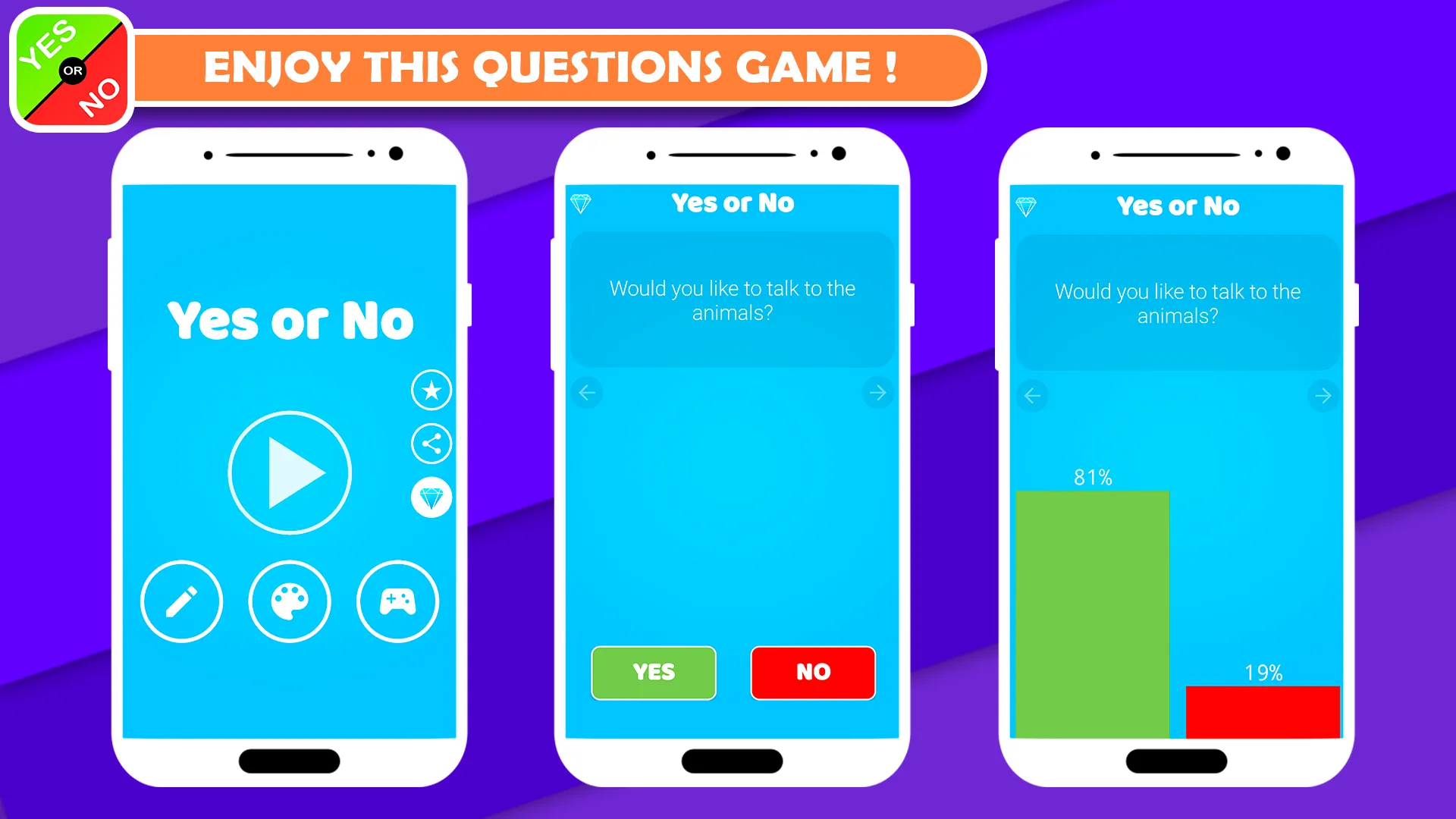 Yes or No Questions game | Indus Appstore | Screenshot