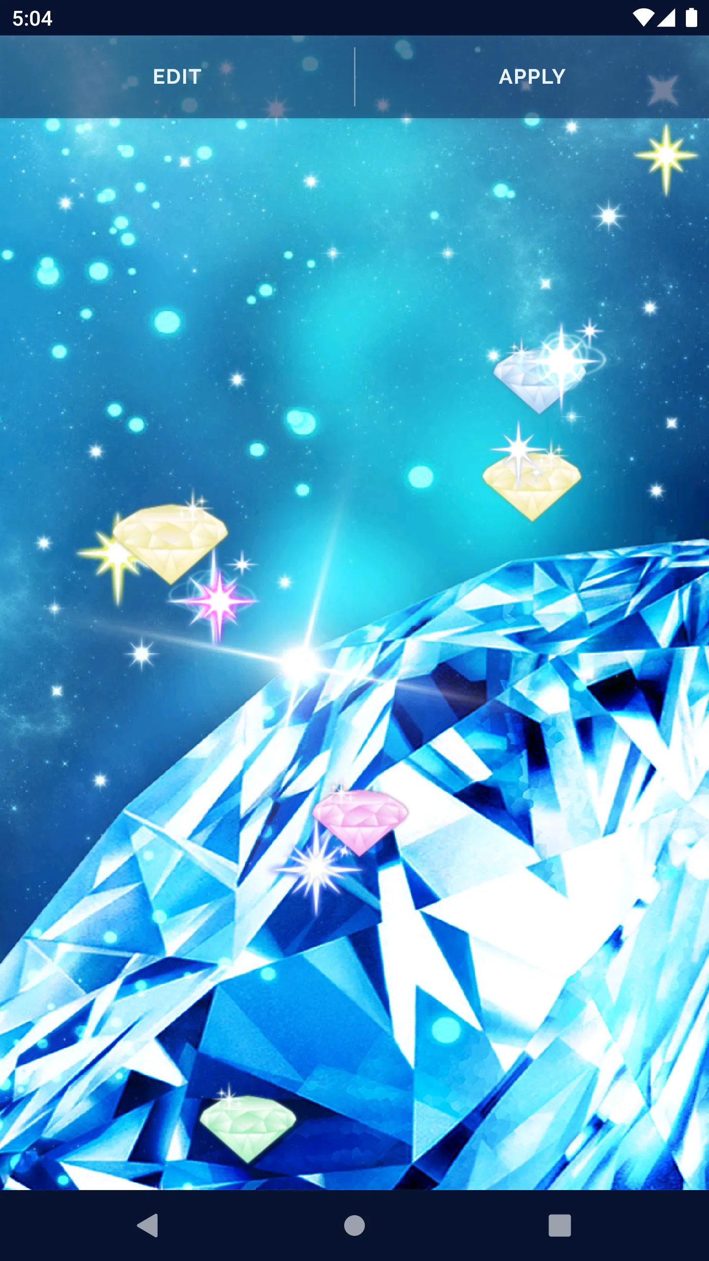 Diamond Crystal Live Wallpaper | Indus Appstore | Screenshot