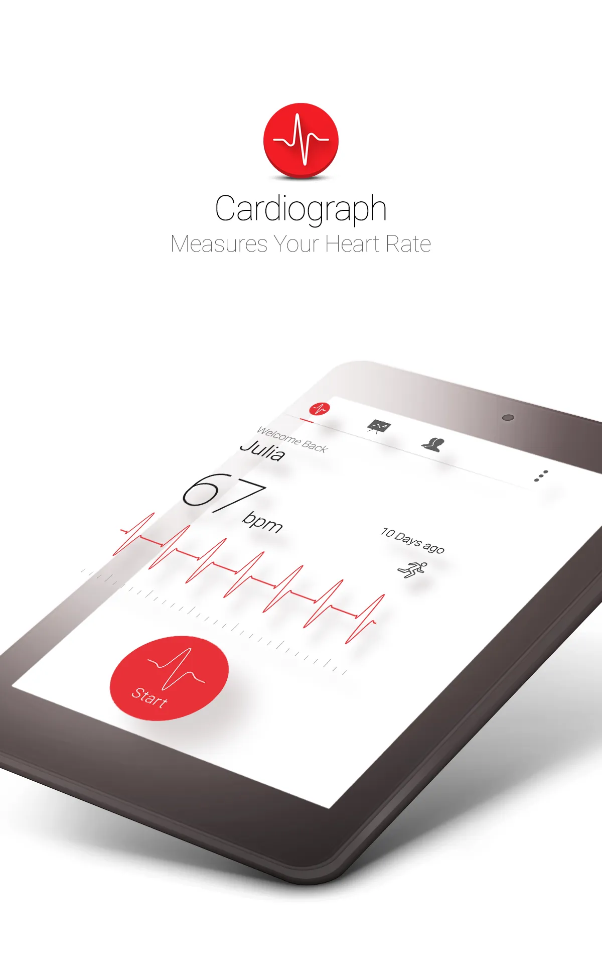 Cardiograph - Heart Rate Meter | Indus Appstore | Screenshot