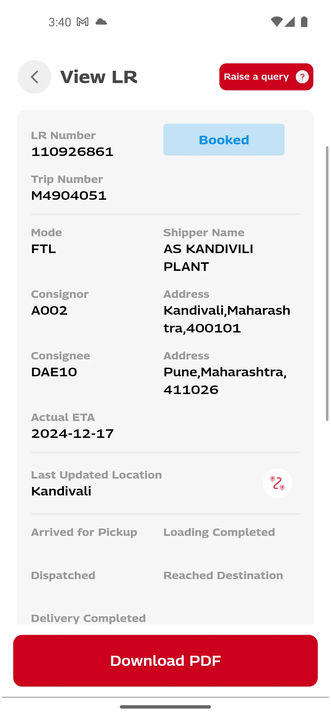 LogiFreight | Indus Appstore | Screenshot