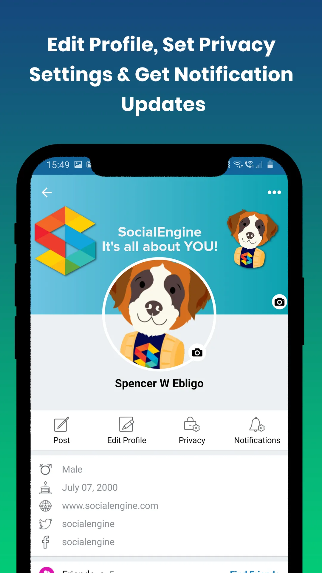 SocialEngine Basic Mobile | Indus Appstore | Screenshot