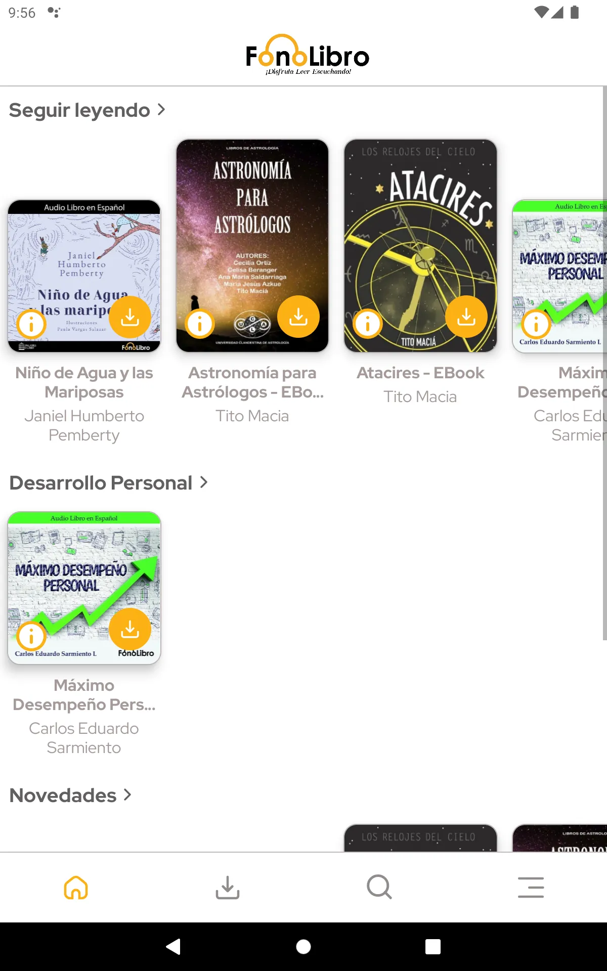 Fonolibro | Indus Appstore | Screenshot