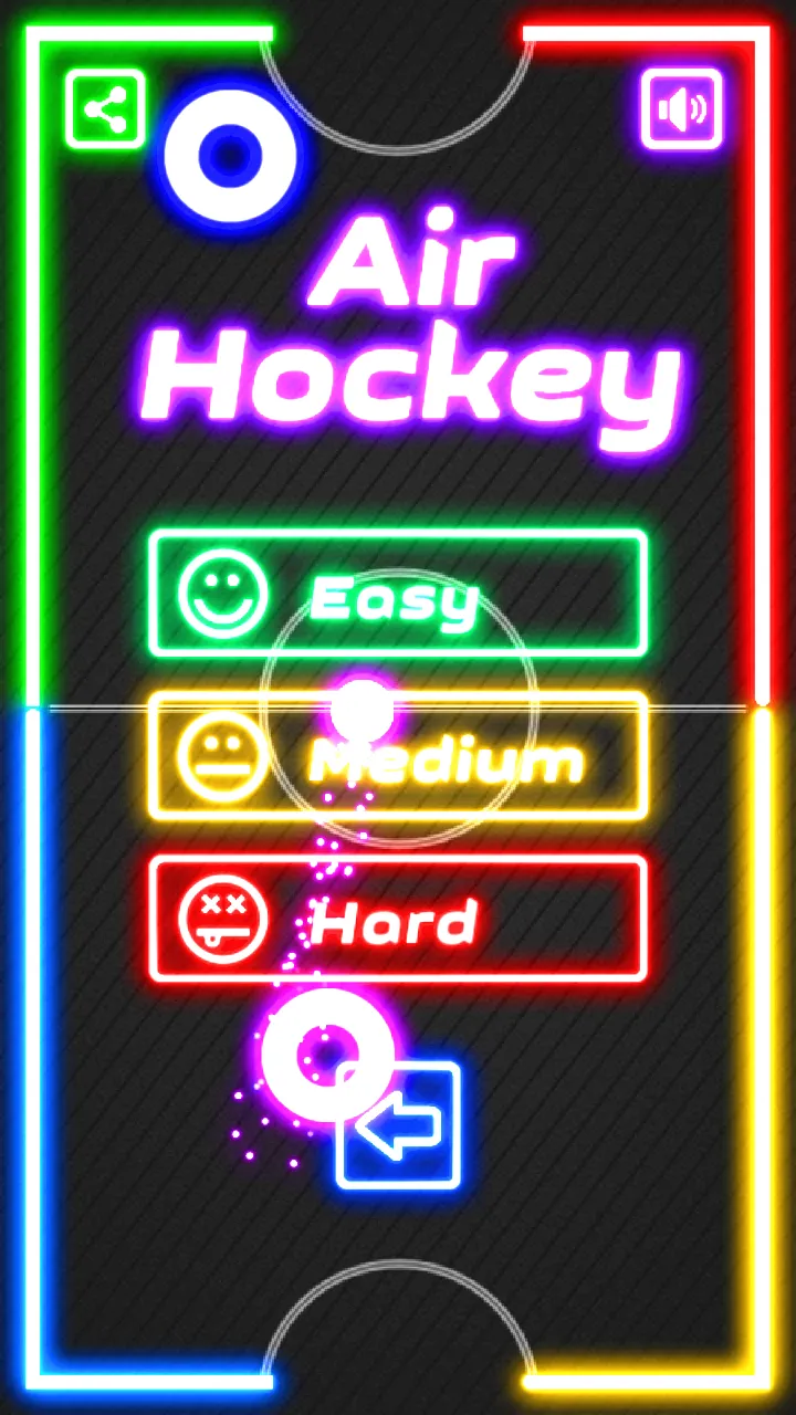 Air Hockey Glow: 2 Players | Indus Appstore | Screenshot