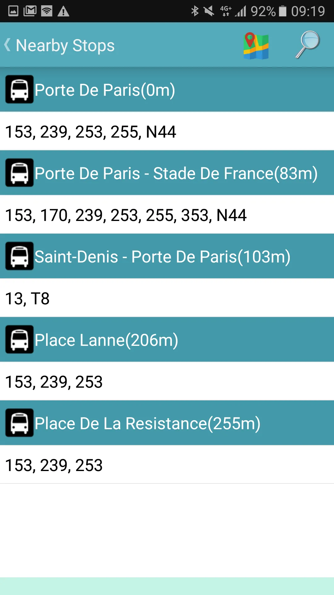 Paris Bus | Indus Appstore | Screenshot