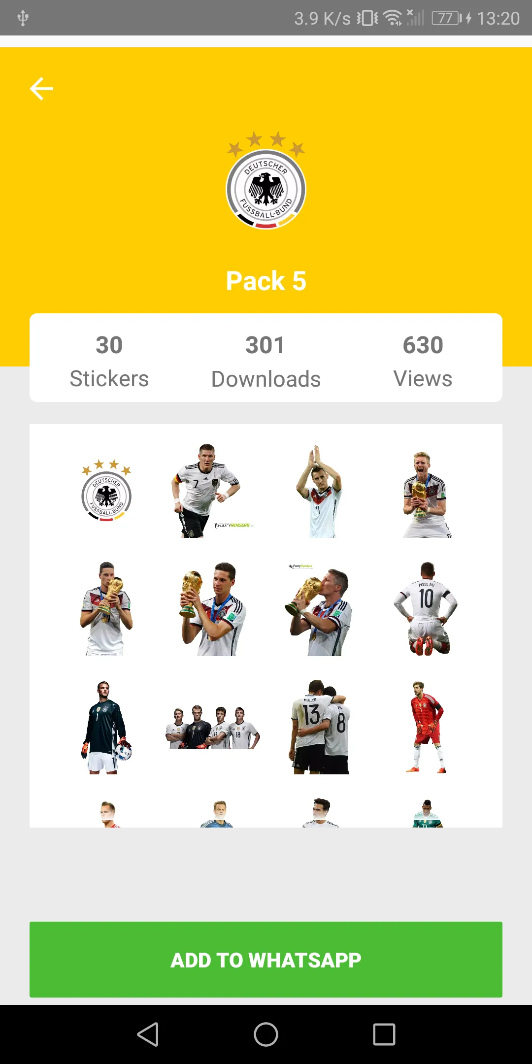 Germany Stickers for WhatsApp | Indus Appstore | Screenshot