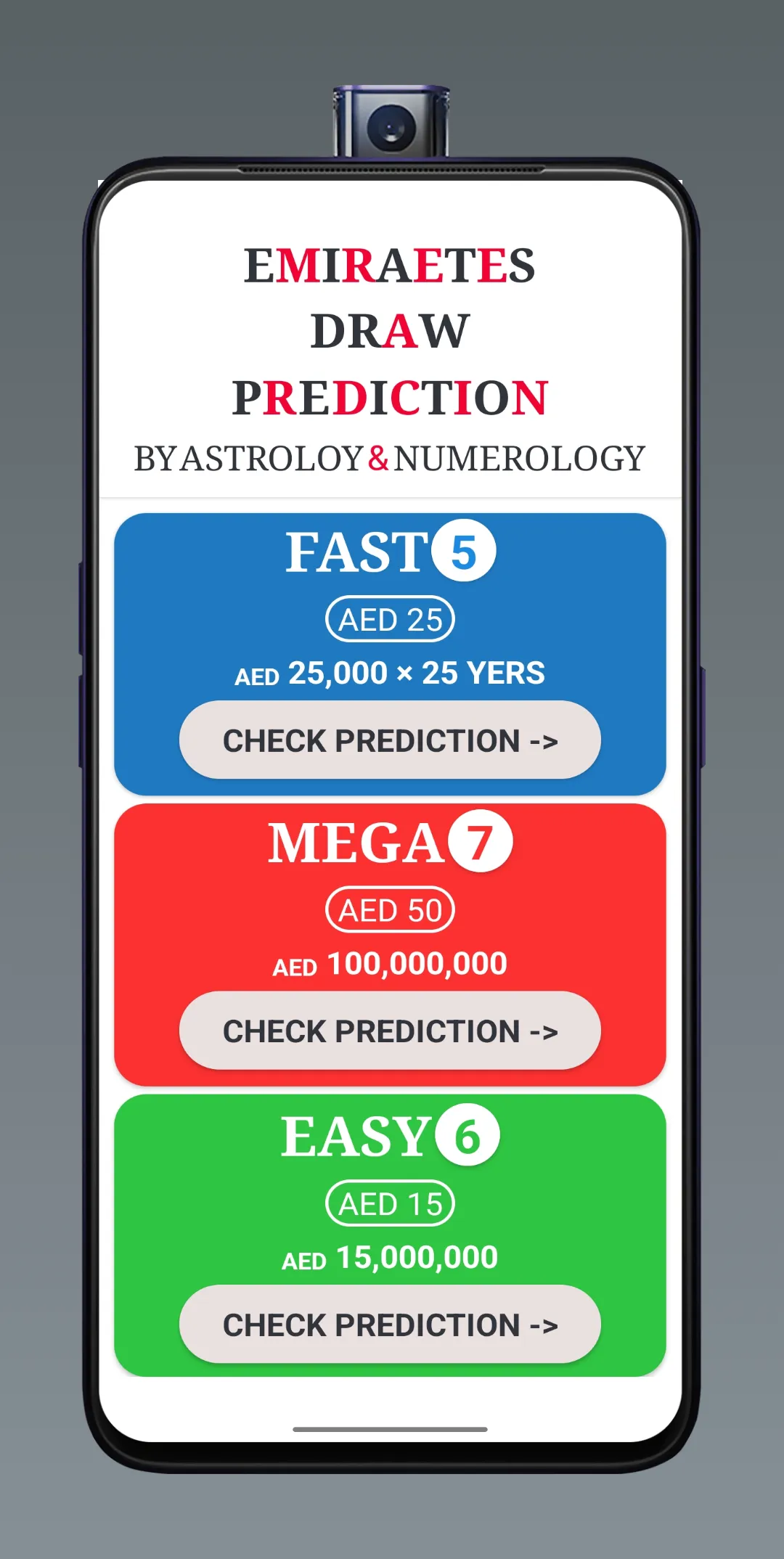 Emirates Draws Prediction | Indus Appstore | Screenshot