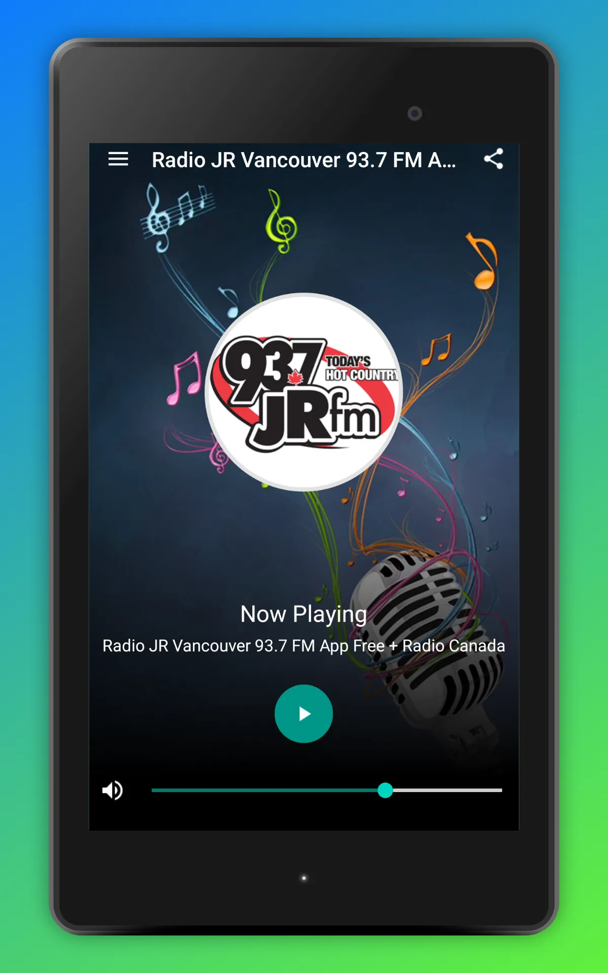 93.7 JR Country Radio App CA | Indus Appstore | Screenshot