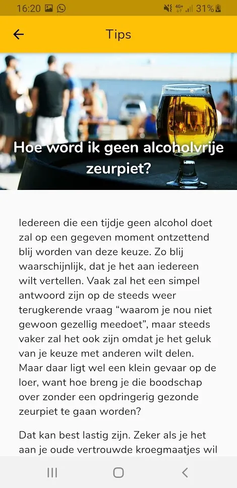 Alcoholvrijheid | Indus Appstore | Screenshot