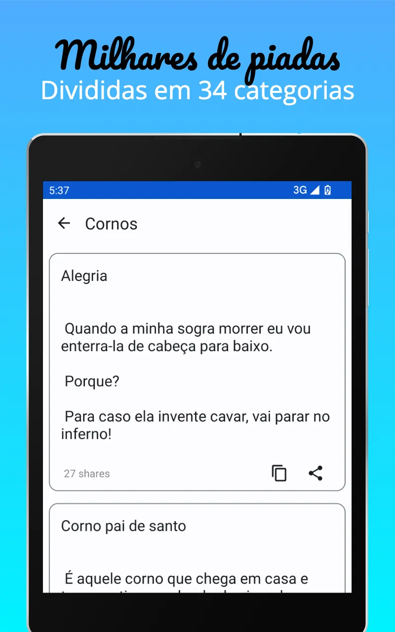 Piadas Engraçadas | Indus Appstore | Screenshot