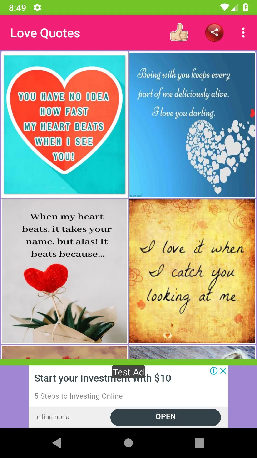 Love Quotes | Indus Appstore | Screenshot