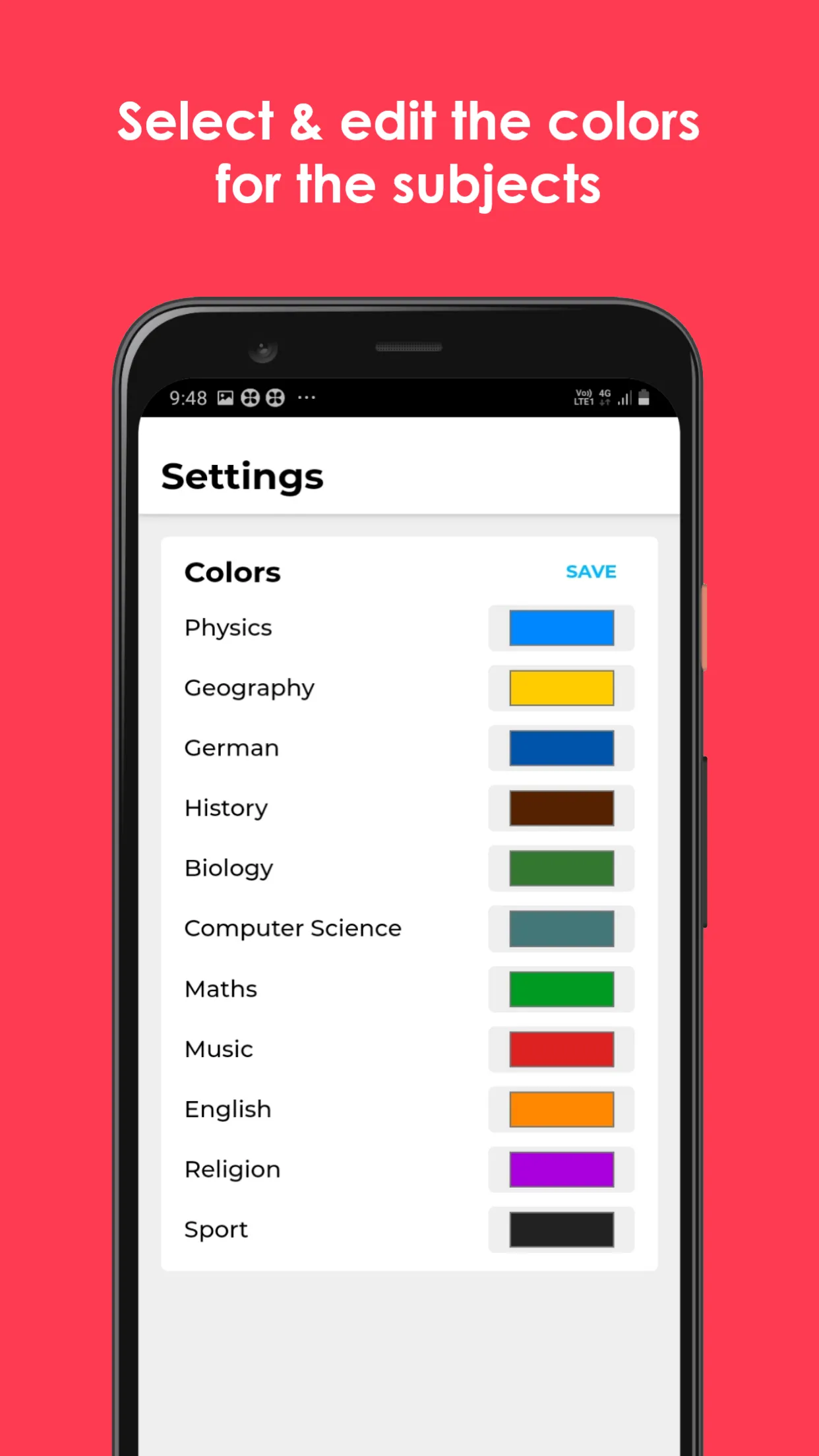 Timetable - School Planner App | Indus Appstore | Screenshot