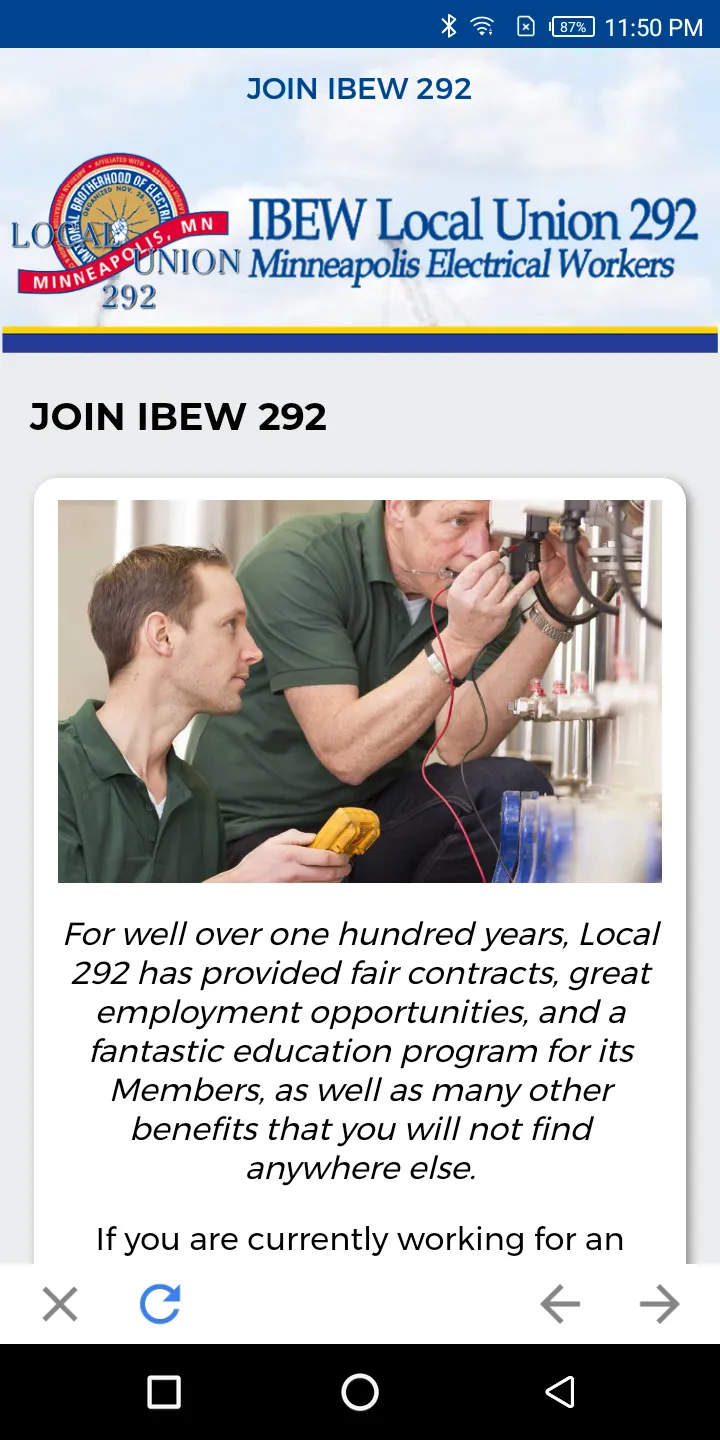 IBEW Local 292 | Indus Appstore | Screenshot