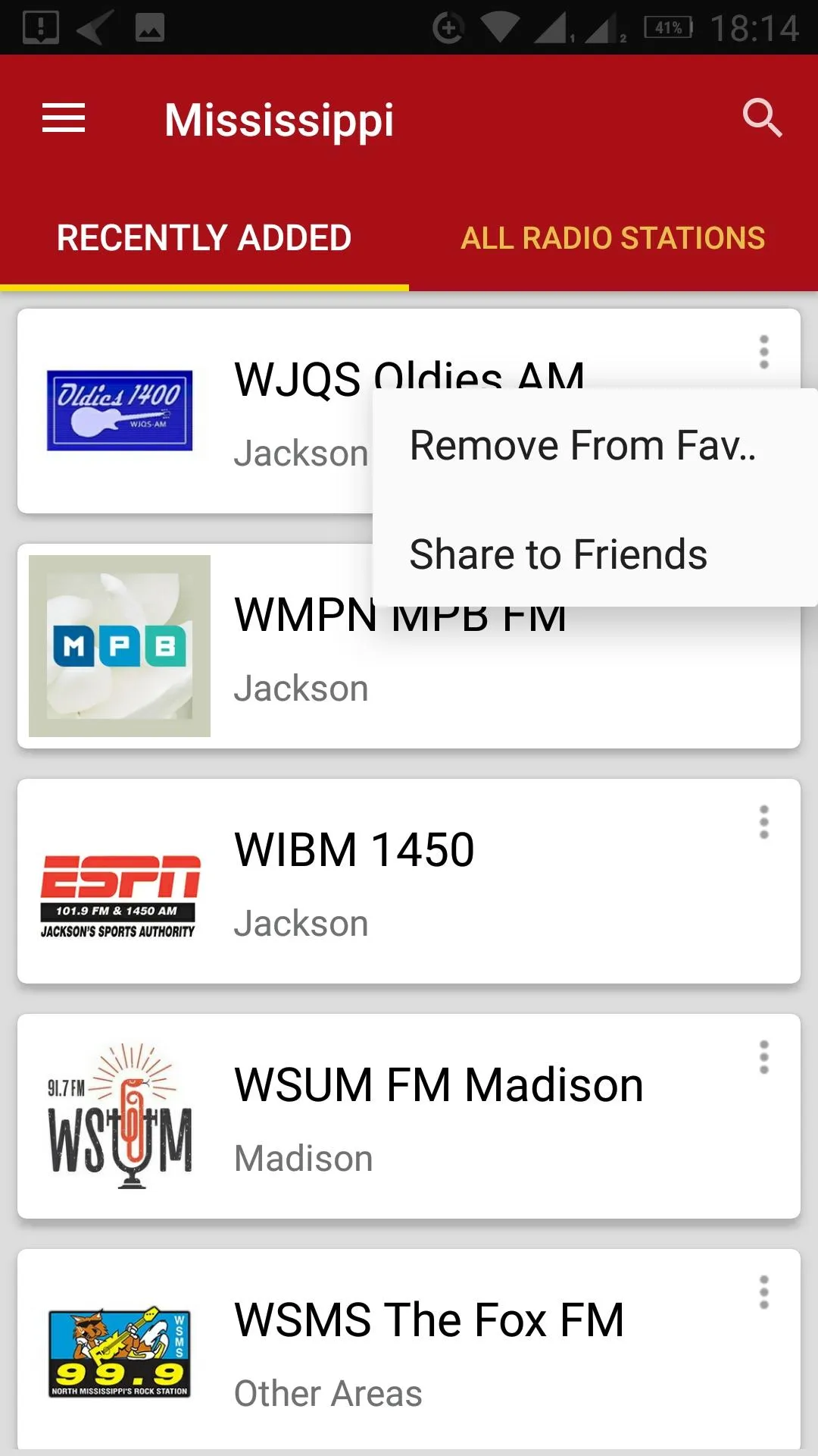 Mississippi Radio Stations | Indus Appstore | Screenshot