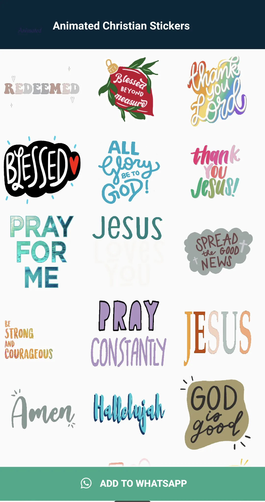 Christian Emojis Stickers | Indus Appstore | Screenshot