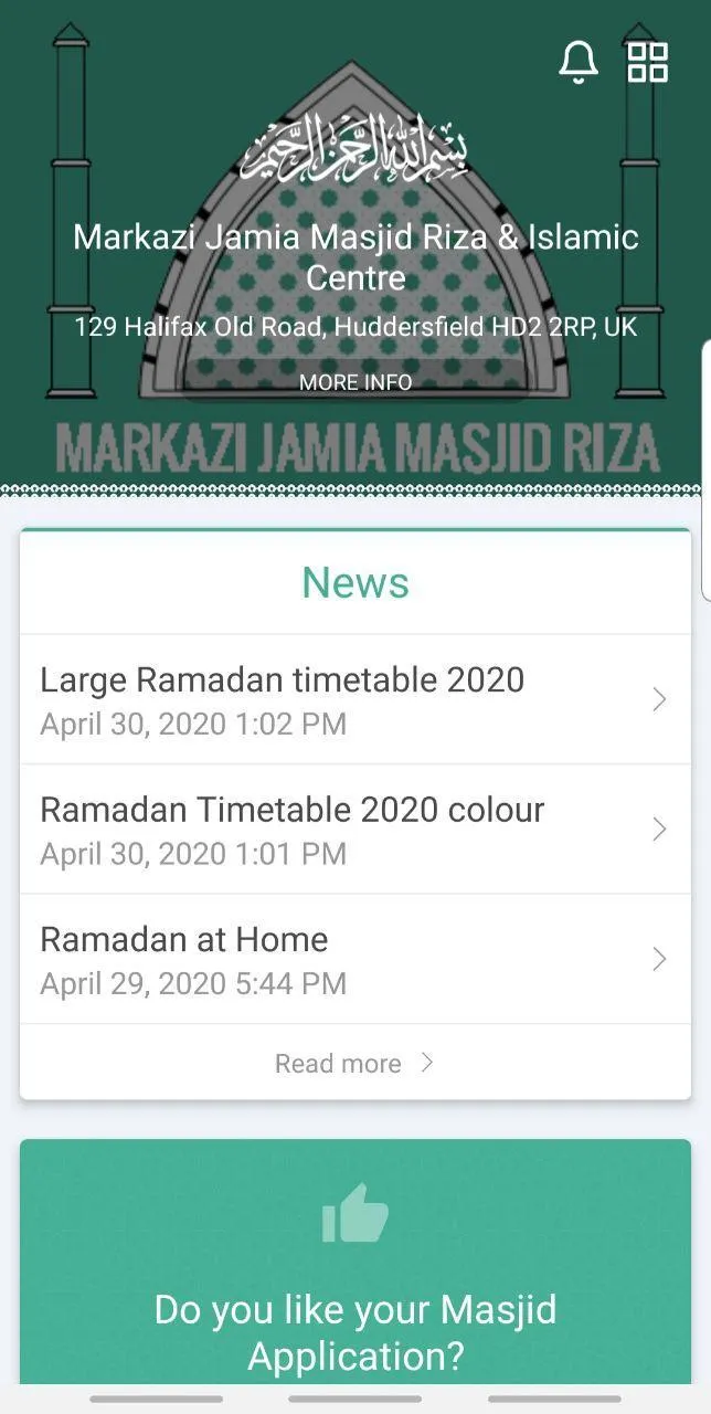 Masjid Riza App | Indus Appstore | Screenshot