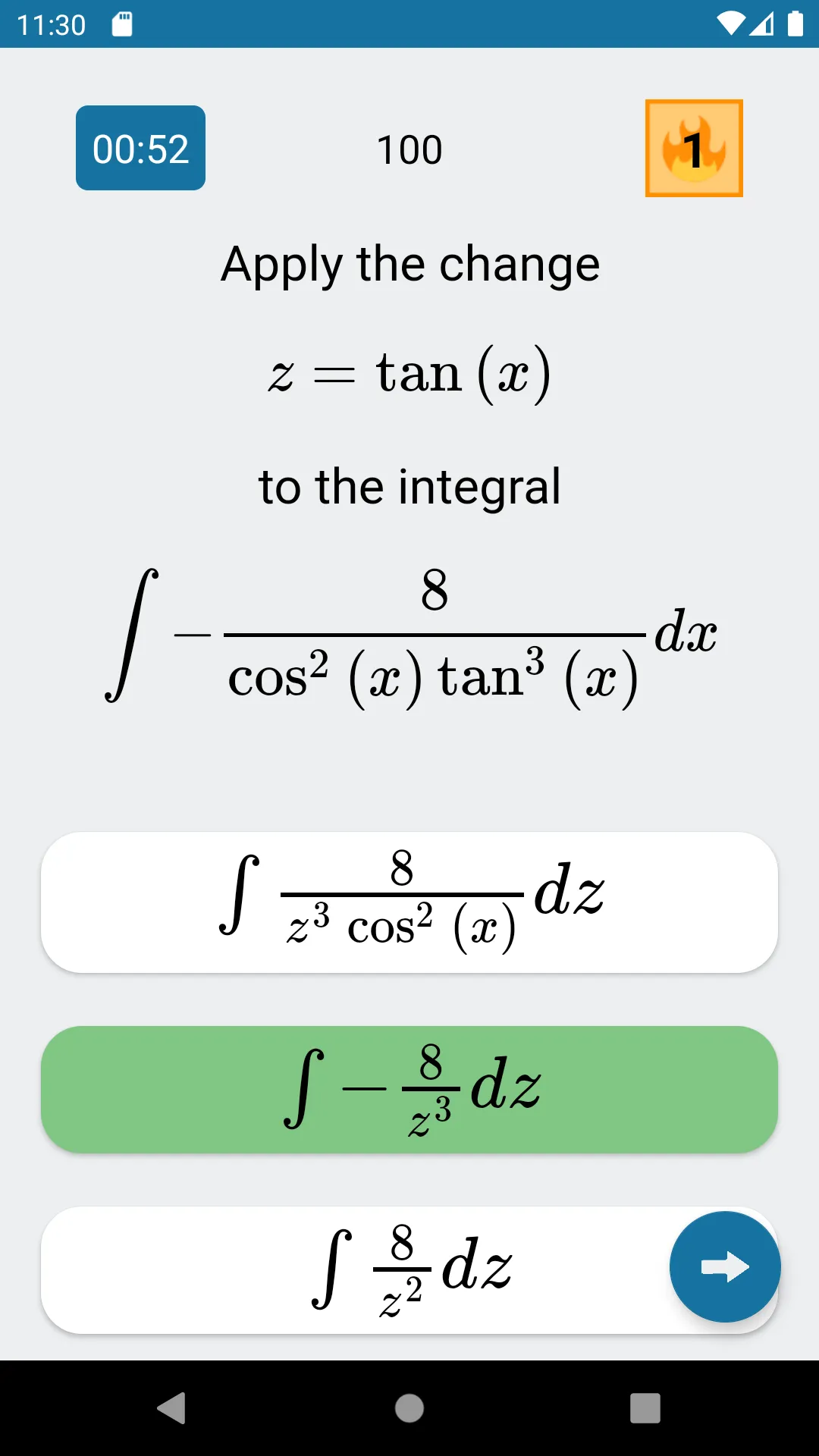 IntegrApp: Integral exercises | Indus Appstore | Screenshot