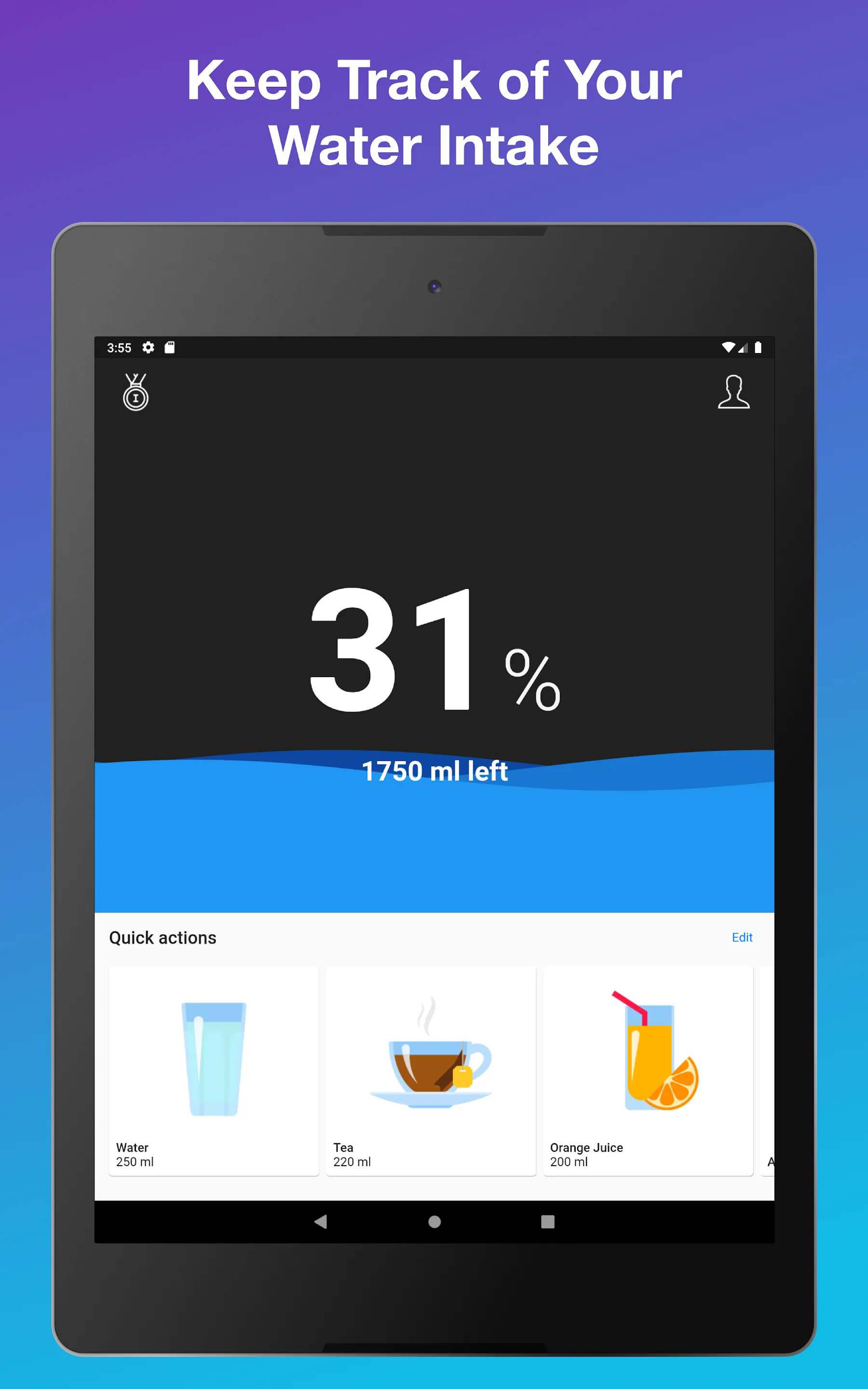 Daily Water Tracker & Reminder | Indus Appstore | Screenshot