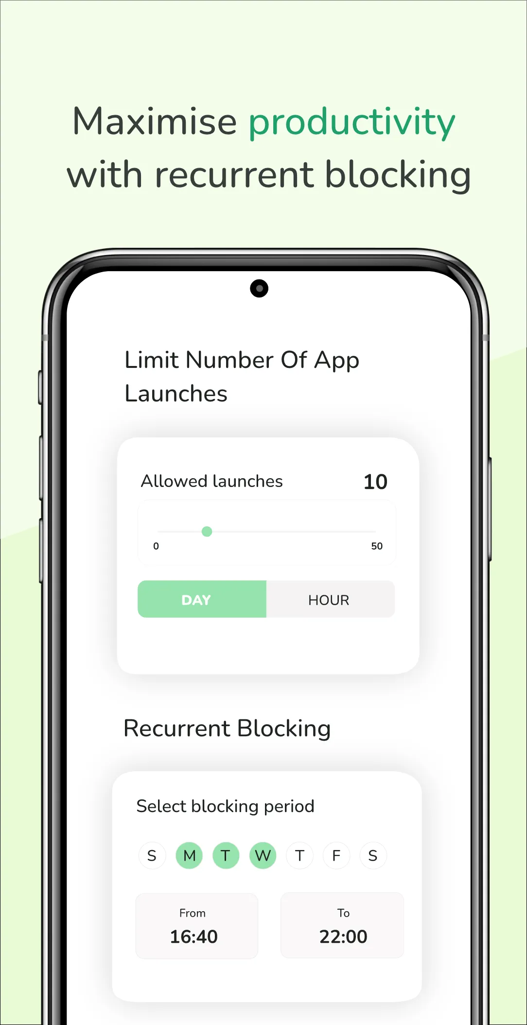 App block & Site block: Focus | Indus Appstore | Screenshot