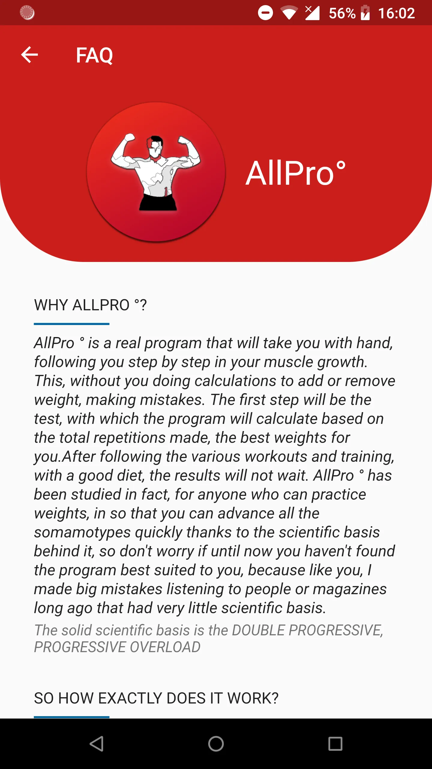 AllPro°-WeightLifting Workout | Indus Appstore | Screenshot