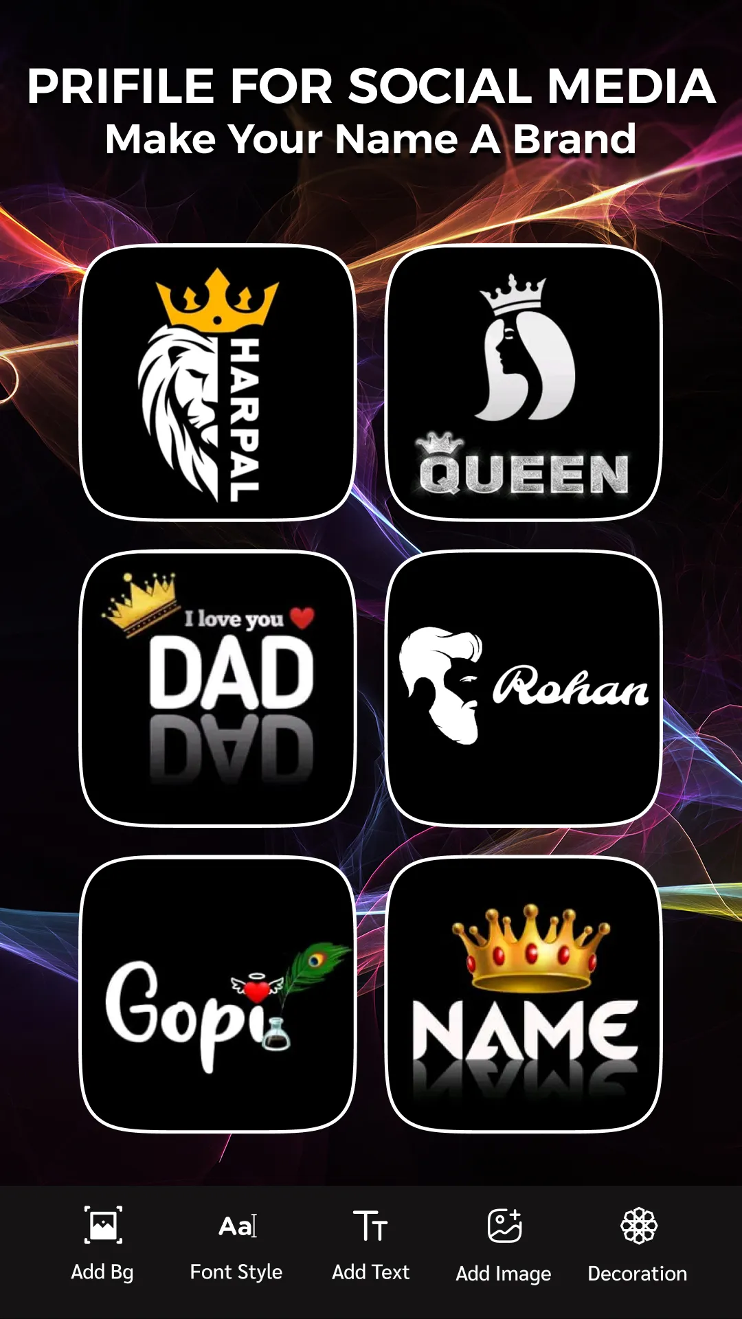 Name Art - Text & Photo Editor | Indus Appstore | Screenshot