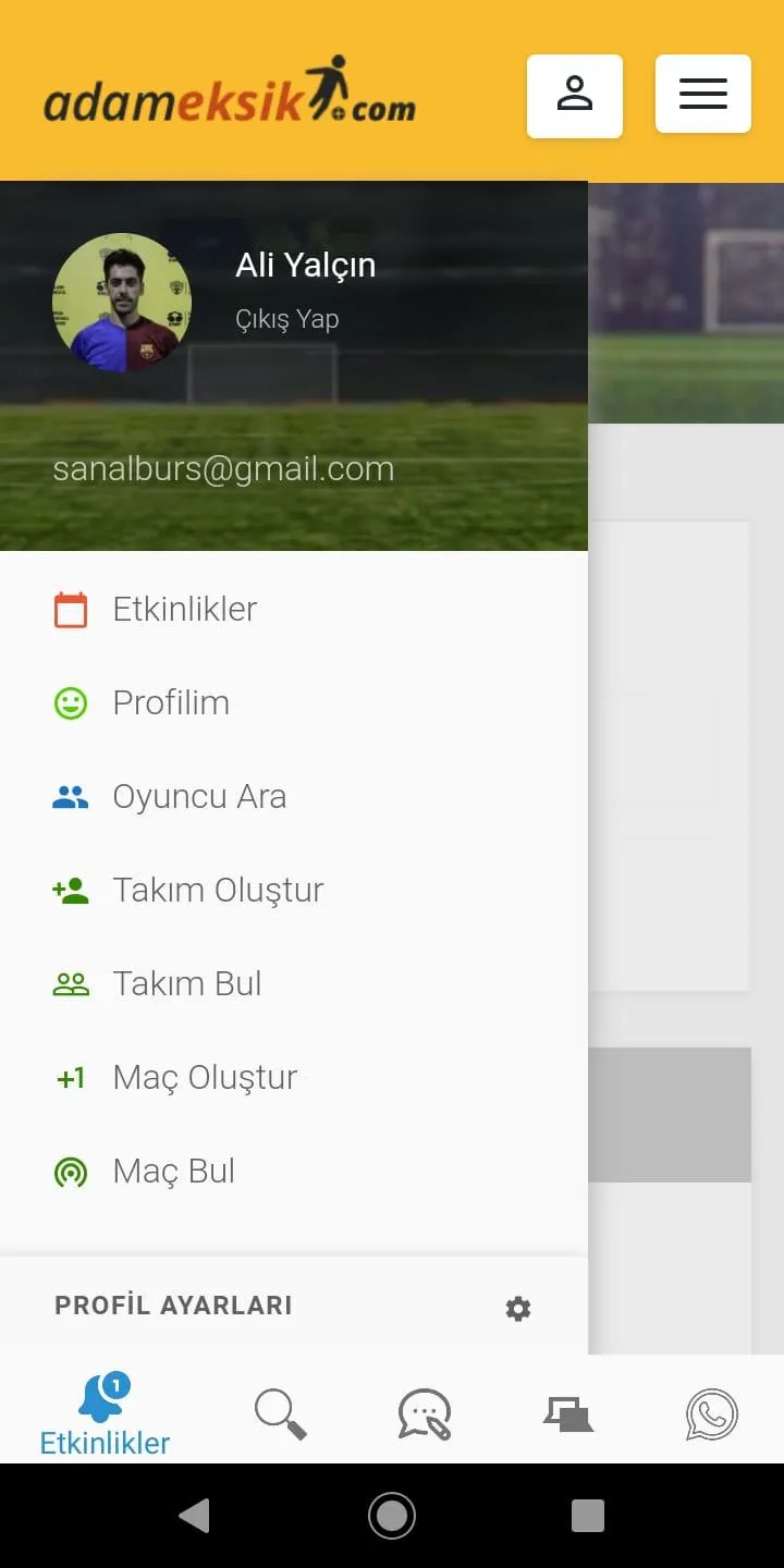 Adam Eksik - Halı Saha Oyuncus | Indus Appstore | Screenshot