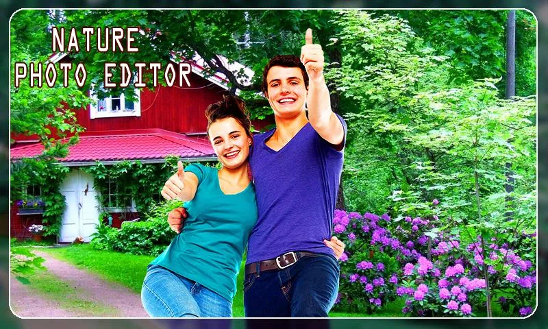 Garden photo frame editor | Indus Appstore | Screenshot