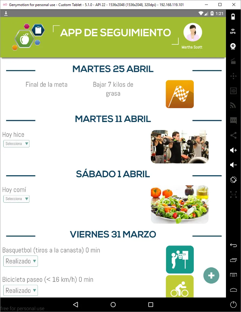 App de seguimiento Nutrimind | Indus Appstore | Screenshot