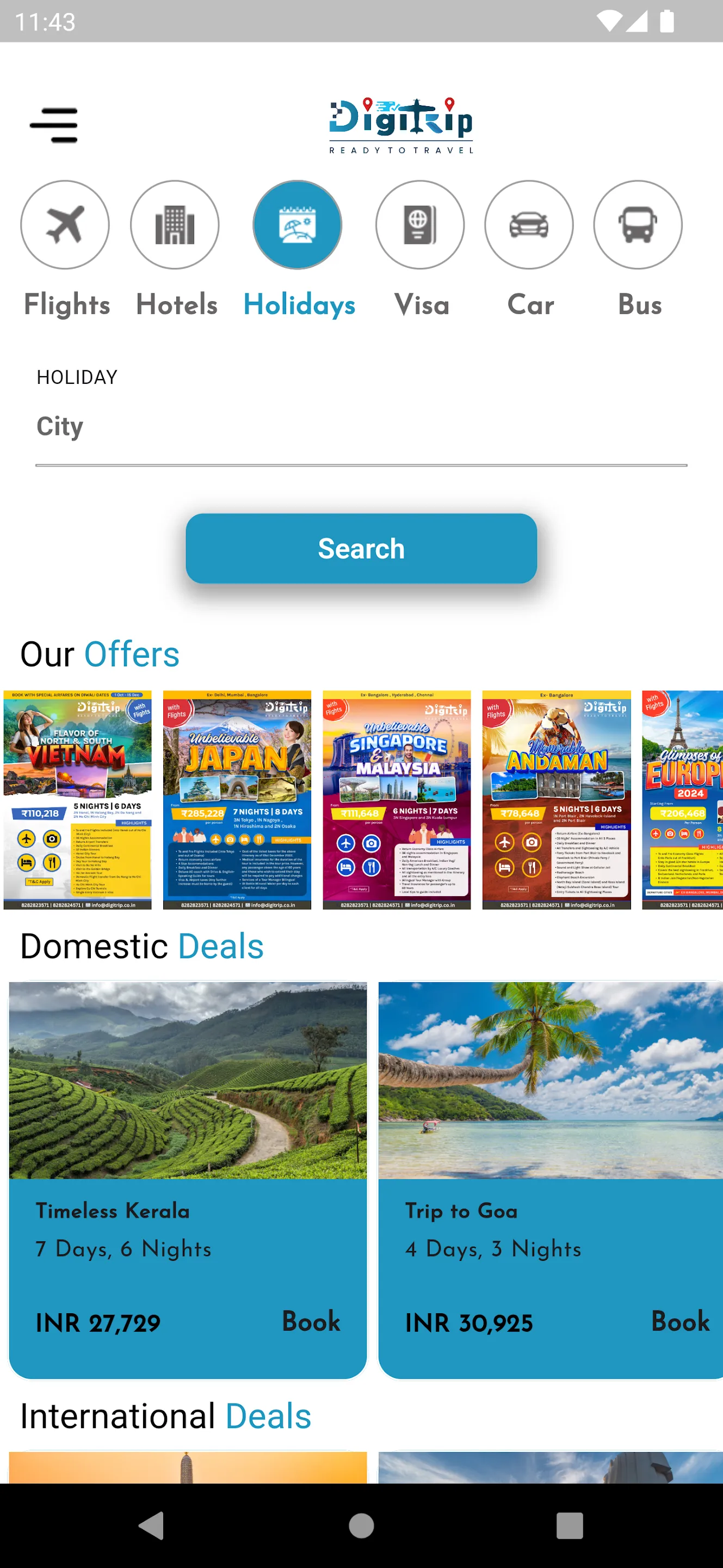 DigiTrip - Flights,Hotels & Ho | Indus Appstore | Screenshot