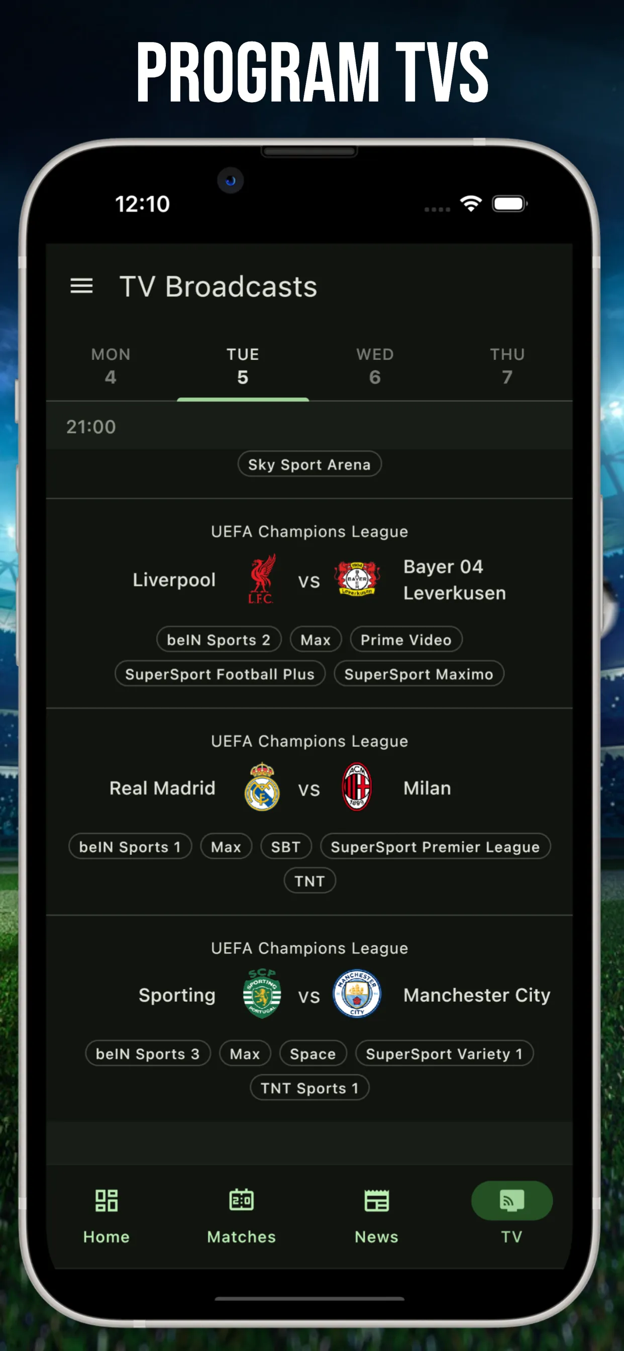 Africa Football - Live score | Indus Appstore | Screenshot