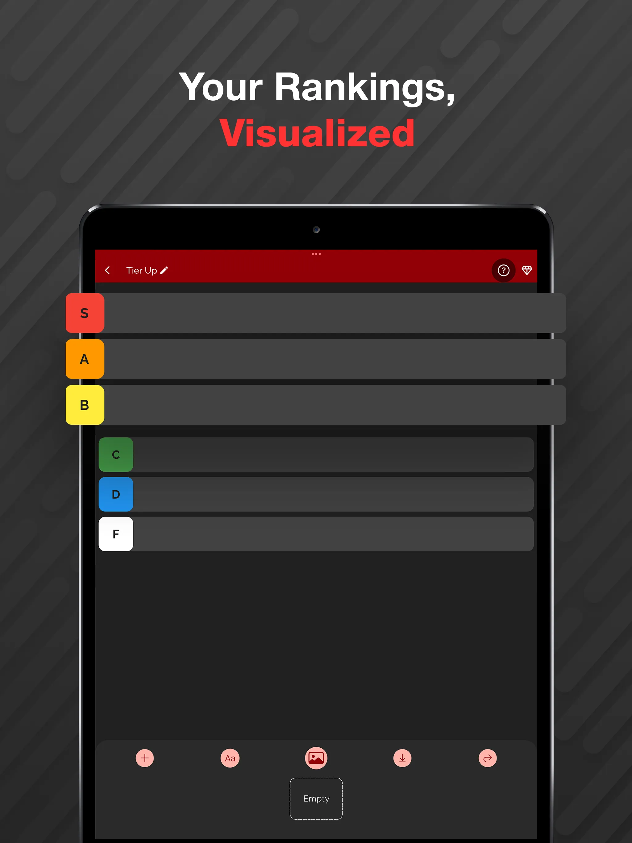 TierUp Tier List Ranking Maker | Indus Appstore | Screenshot