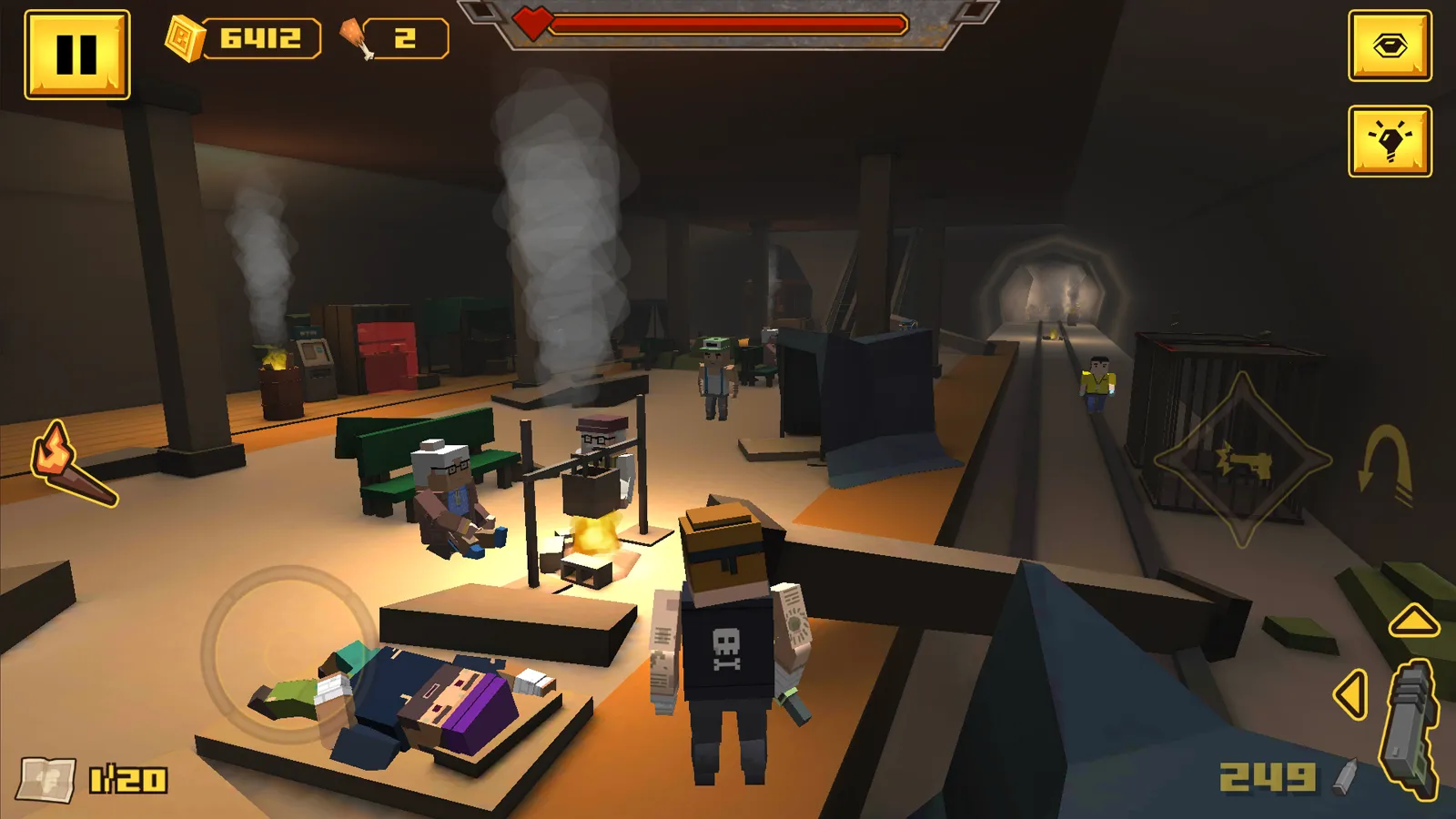 BLOCKAPOLYPSE™: Zombie Shooter | Indus Appstore | Screenshot