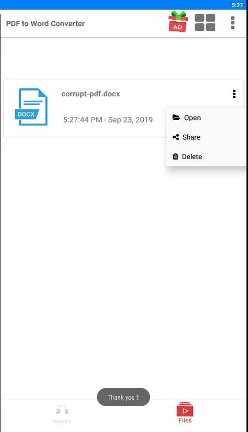 PDF to Word Converter | Indus Appstore | Screenshot
