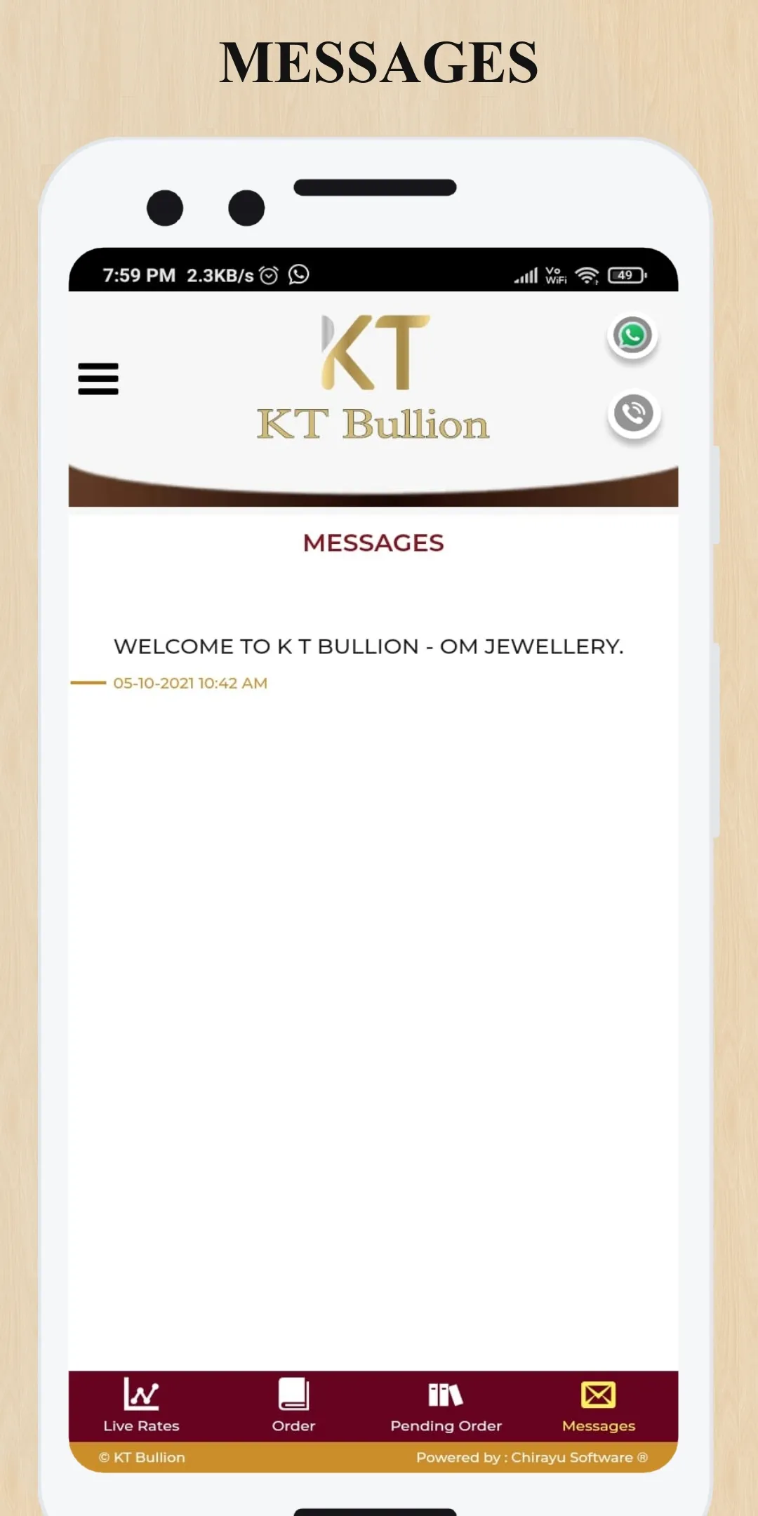 OSWAL SPOT - K T BULLION | Indus Appstore | Screenshot