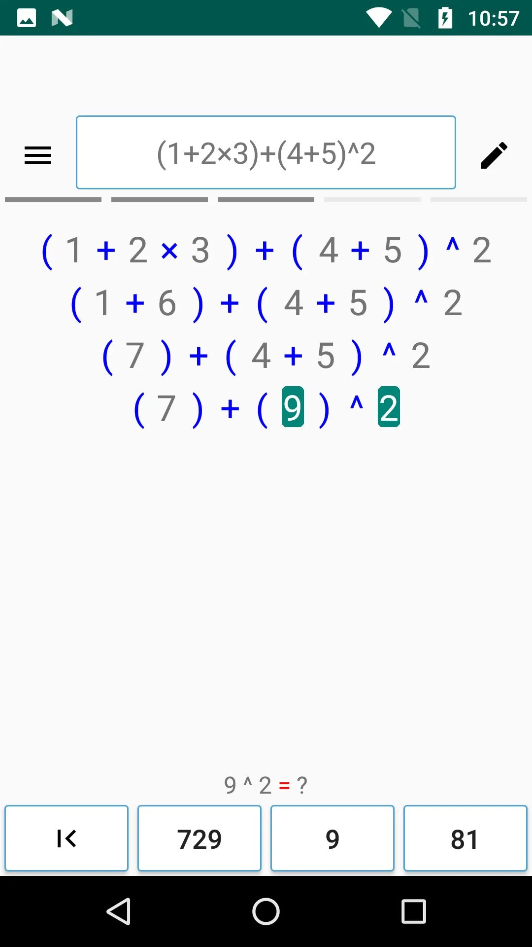 Math (Order of Operations) Ste | Indus Appstore | Screenshot