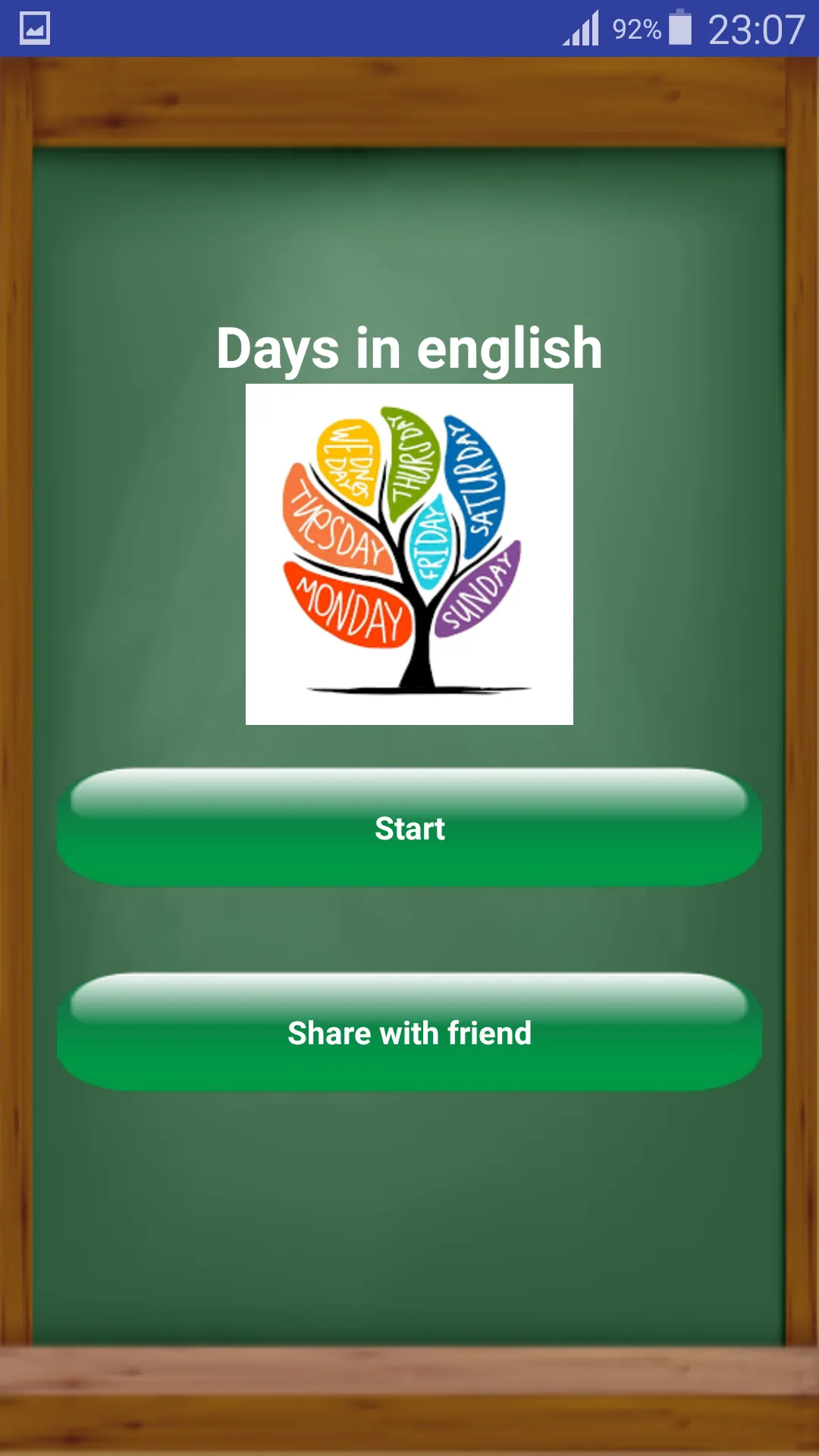 Les jours en anglais | Indus Appstore | Screenshot