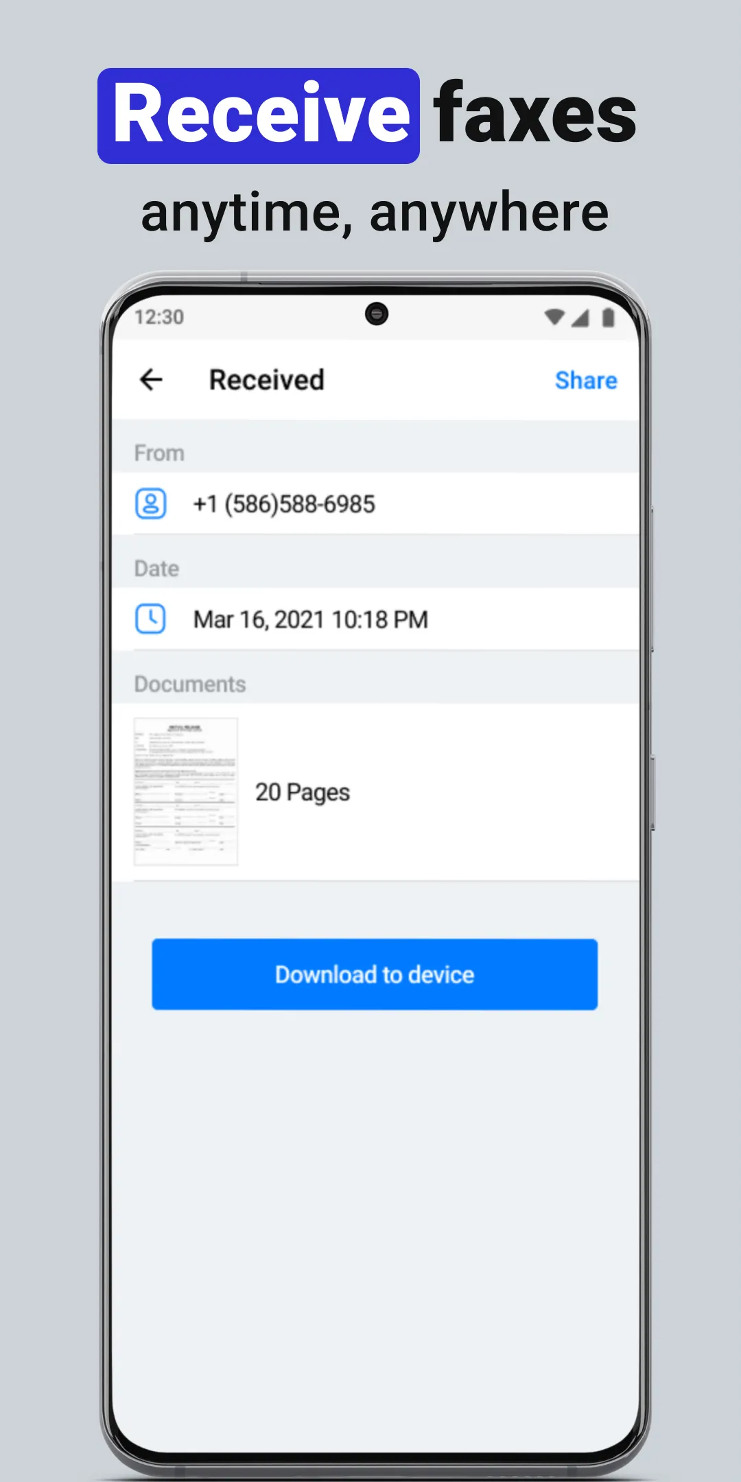 Smart Fax: Send Fax from Phone | Indus Appstore | Screenshot