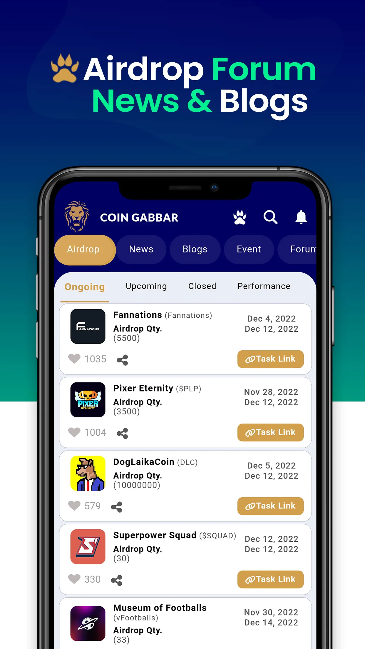 Coingabbar: Live Crypto Prices | Indus Appstore | Screenshot