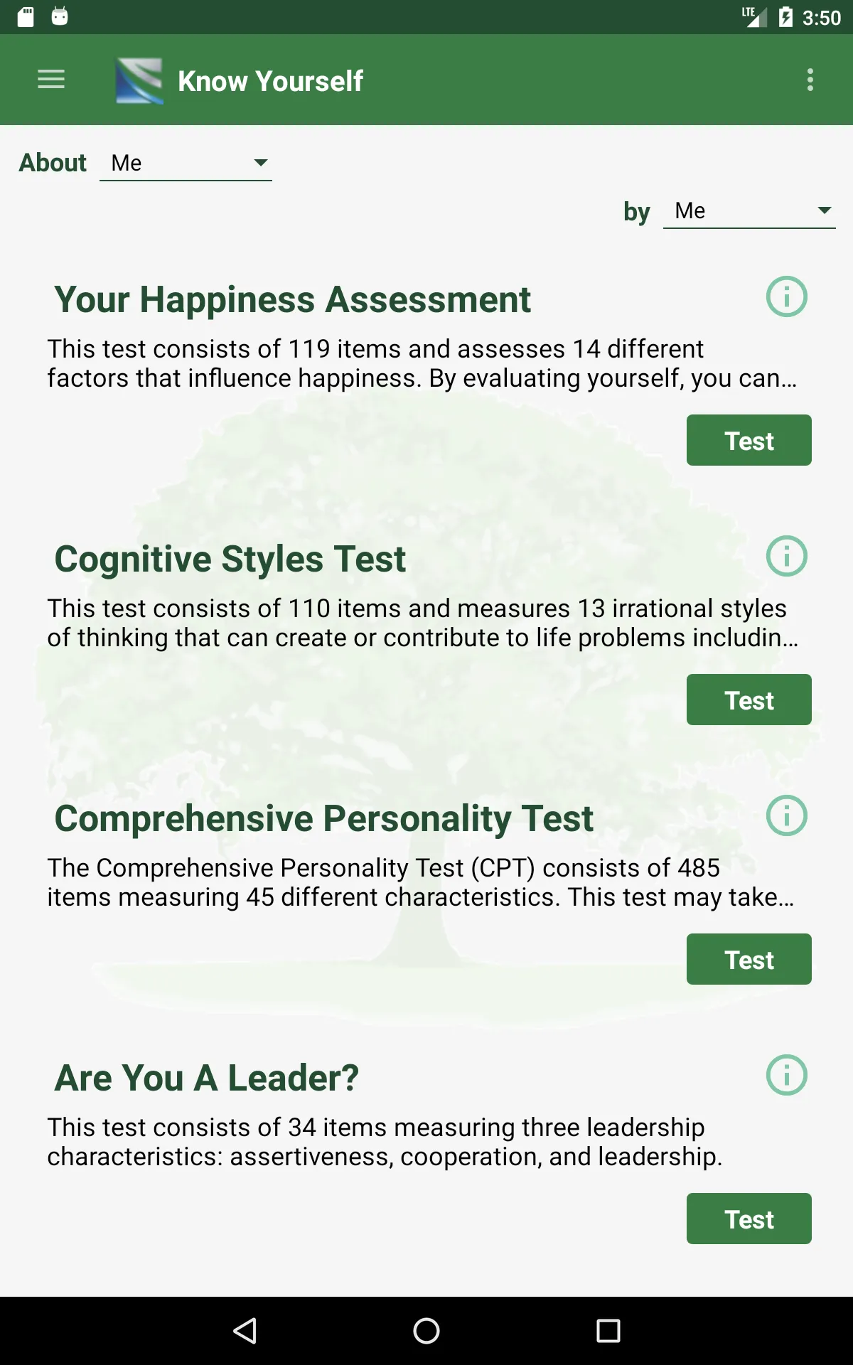 Know Yourself Personality Test | Indus Appstore | Screenshot