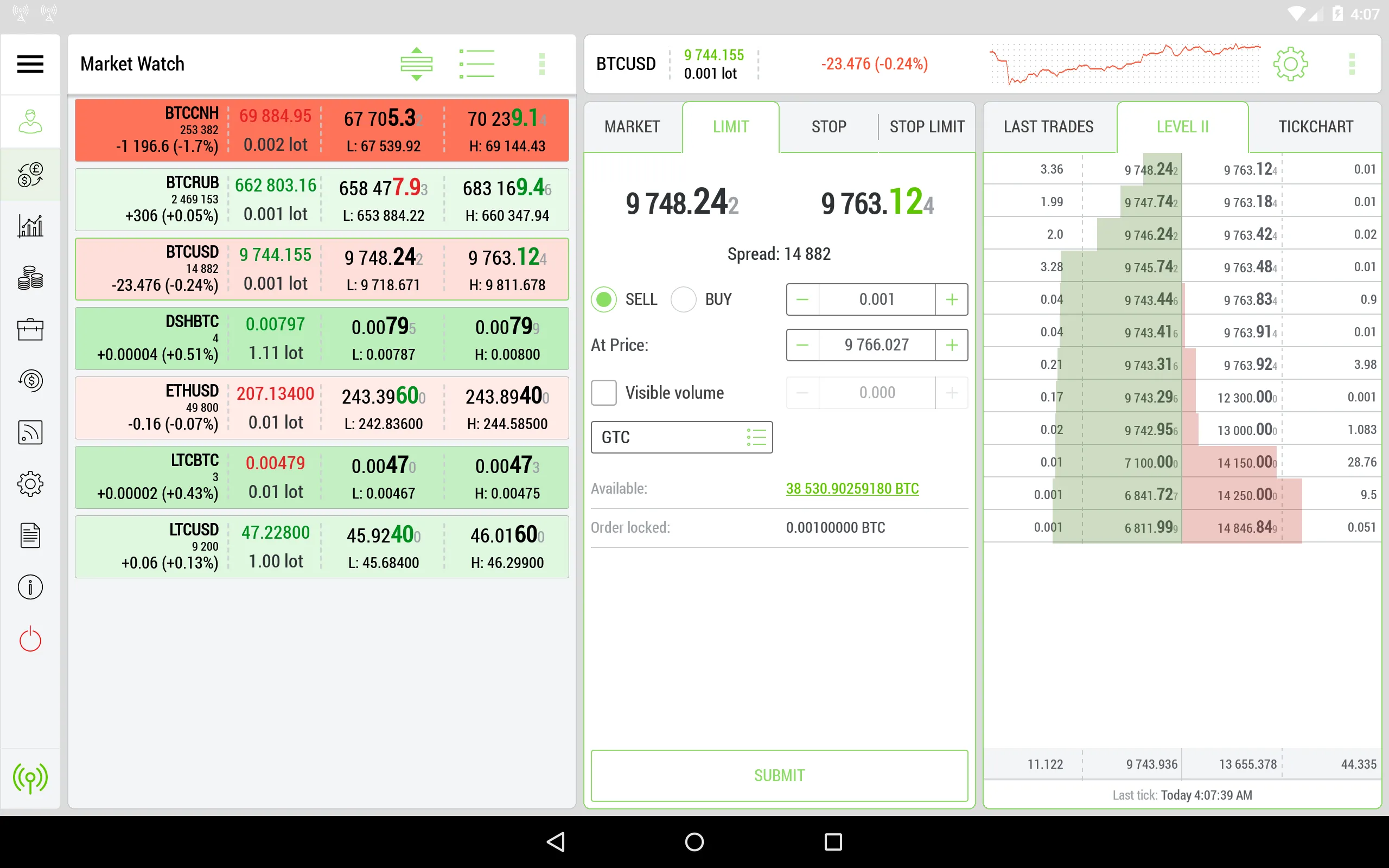 TickTrader | Indus Appstore | Screenshot