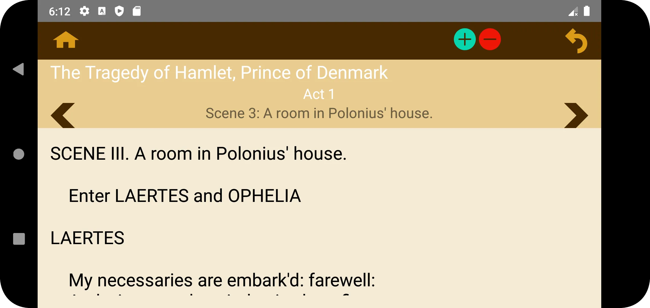 William Shakespeare | Indus Appstore | Screenshot