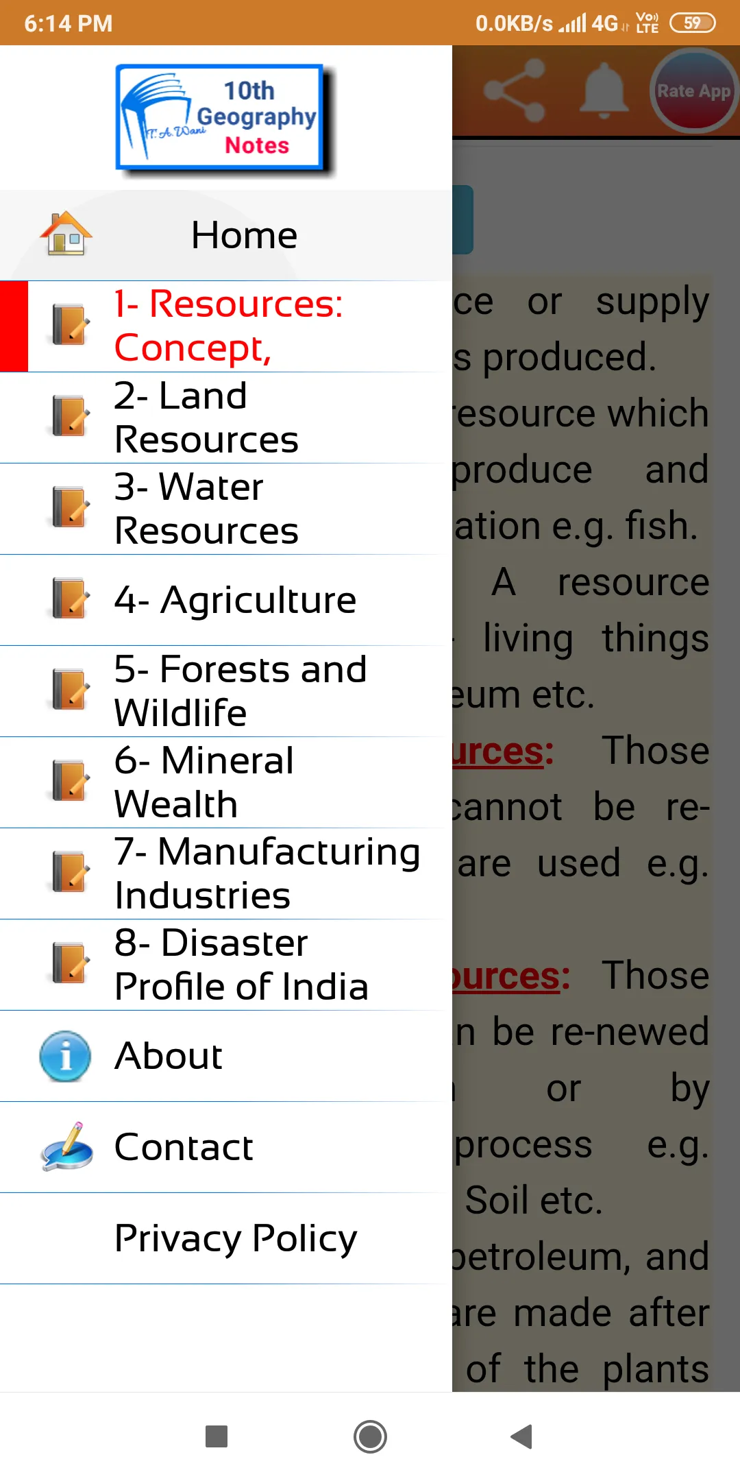 10th Geography Notes | Indus Appstore | Screenshot