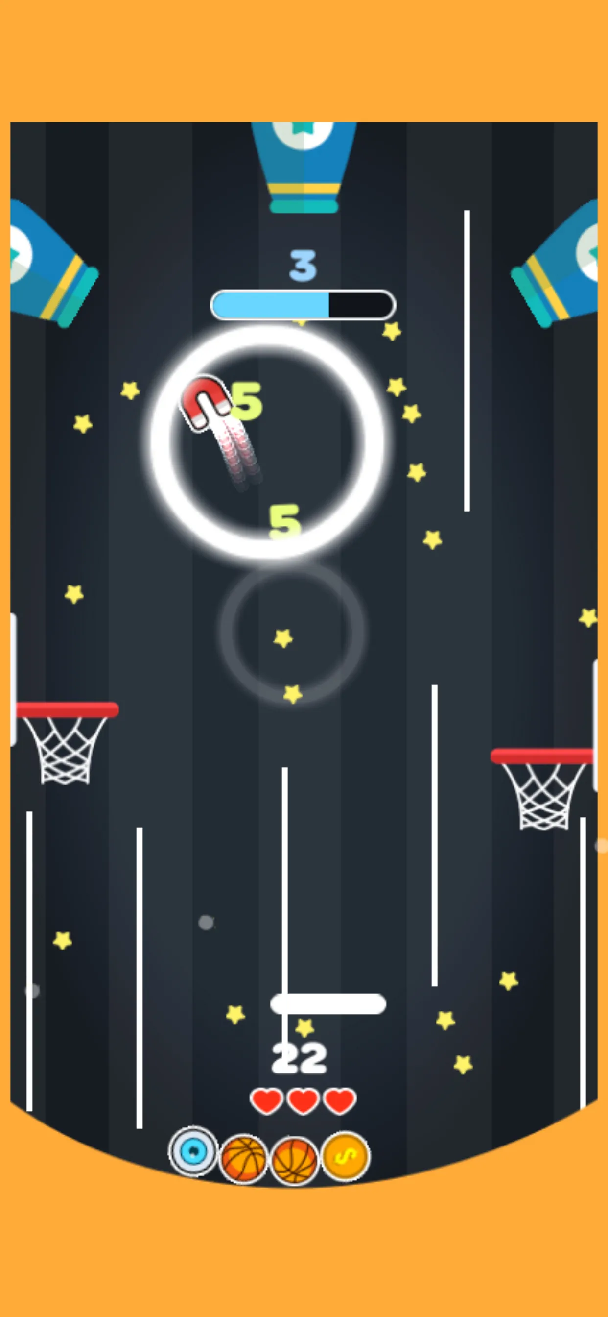 Bouncy Dunks : Fire Hoop Dunks | Indus Appstore | Screenshot