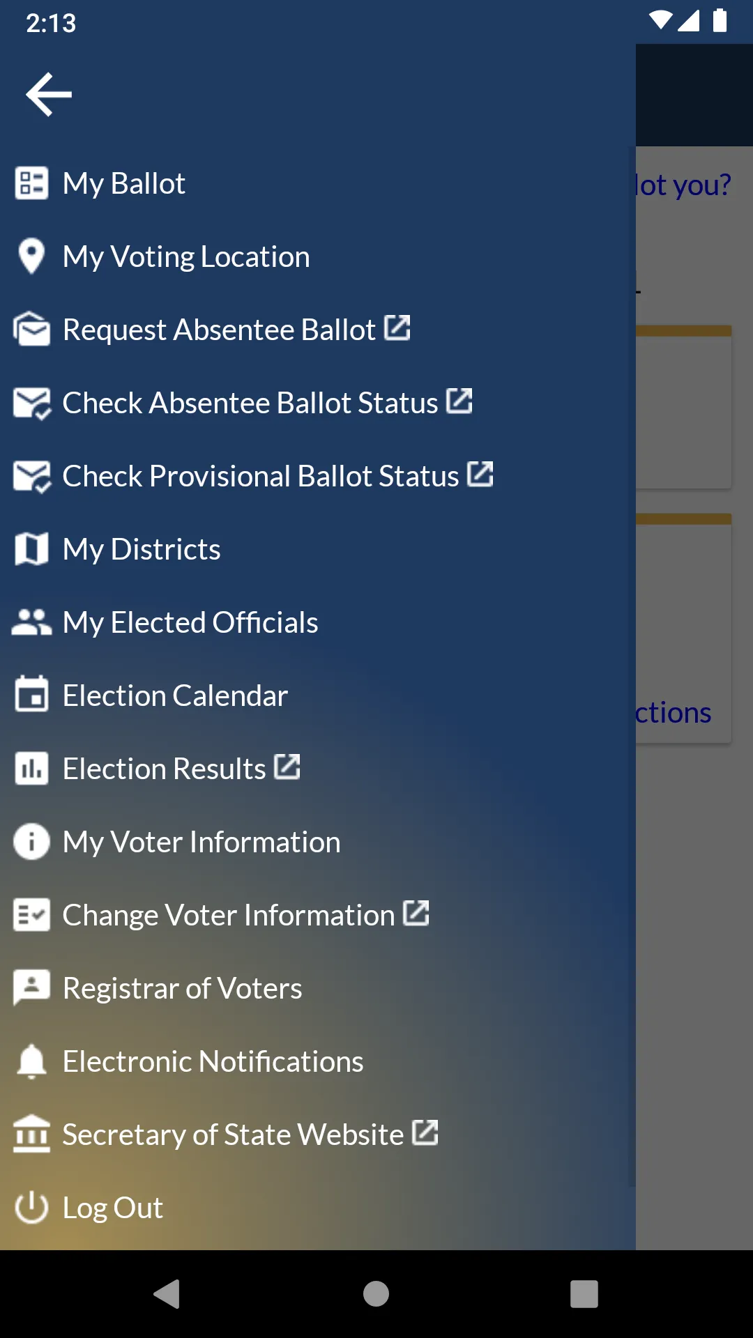 GeauxVote Mobile | Indus Appstore | Screenshot