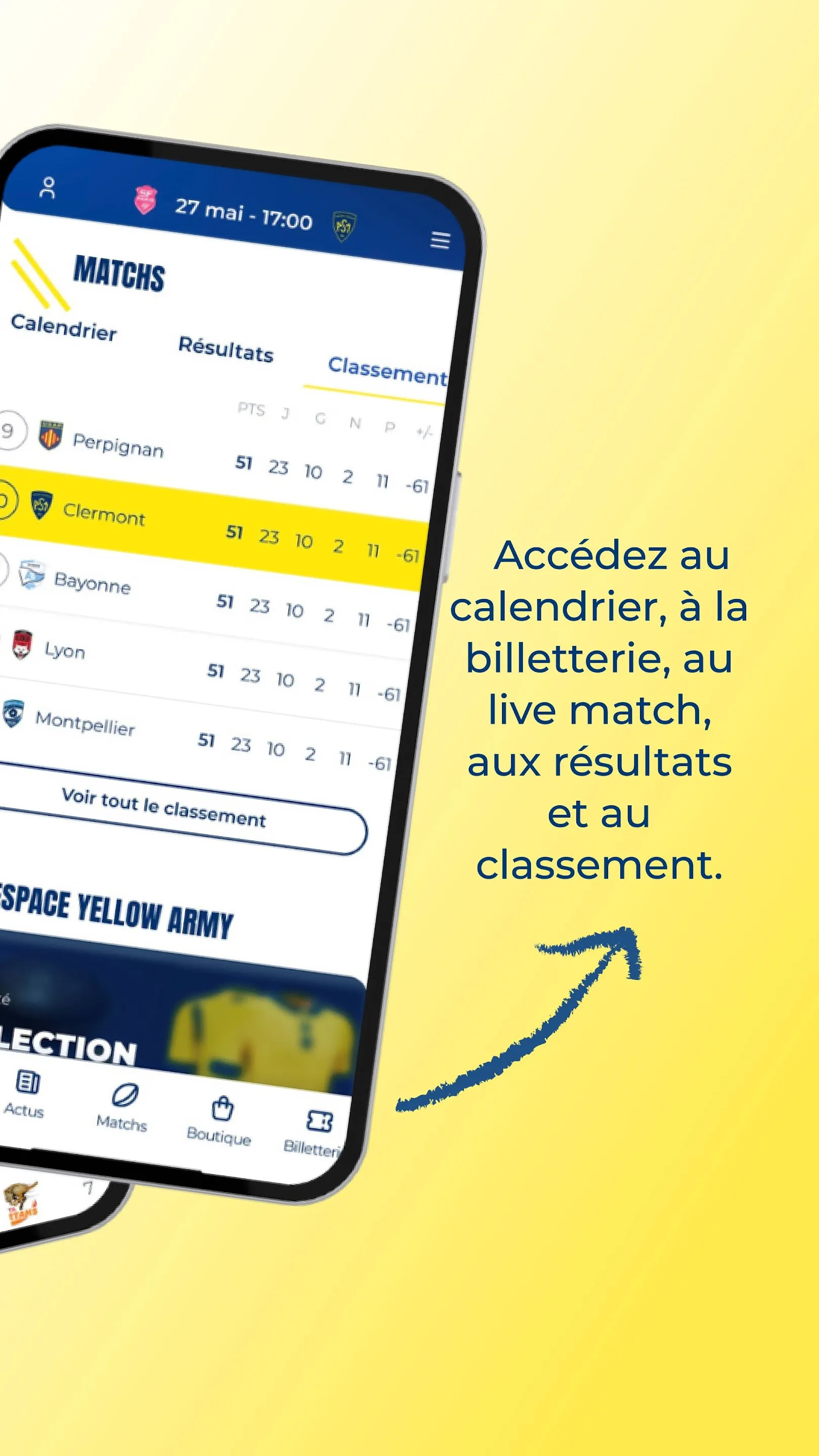 ASM Clermont Auvergne | Indus Appstore | Screenshot