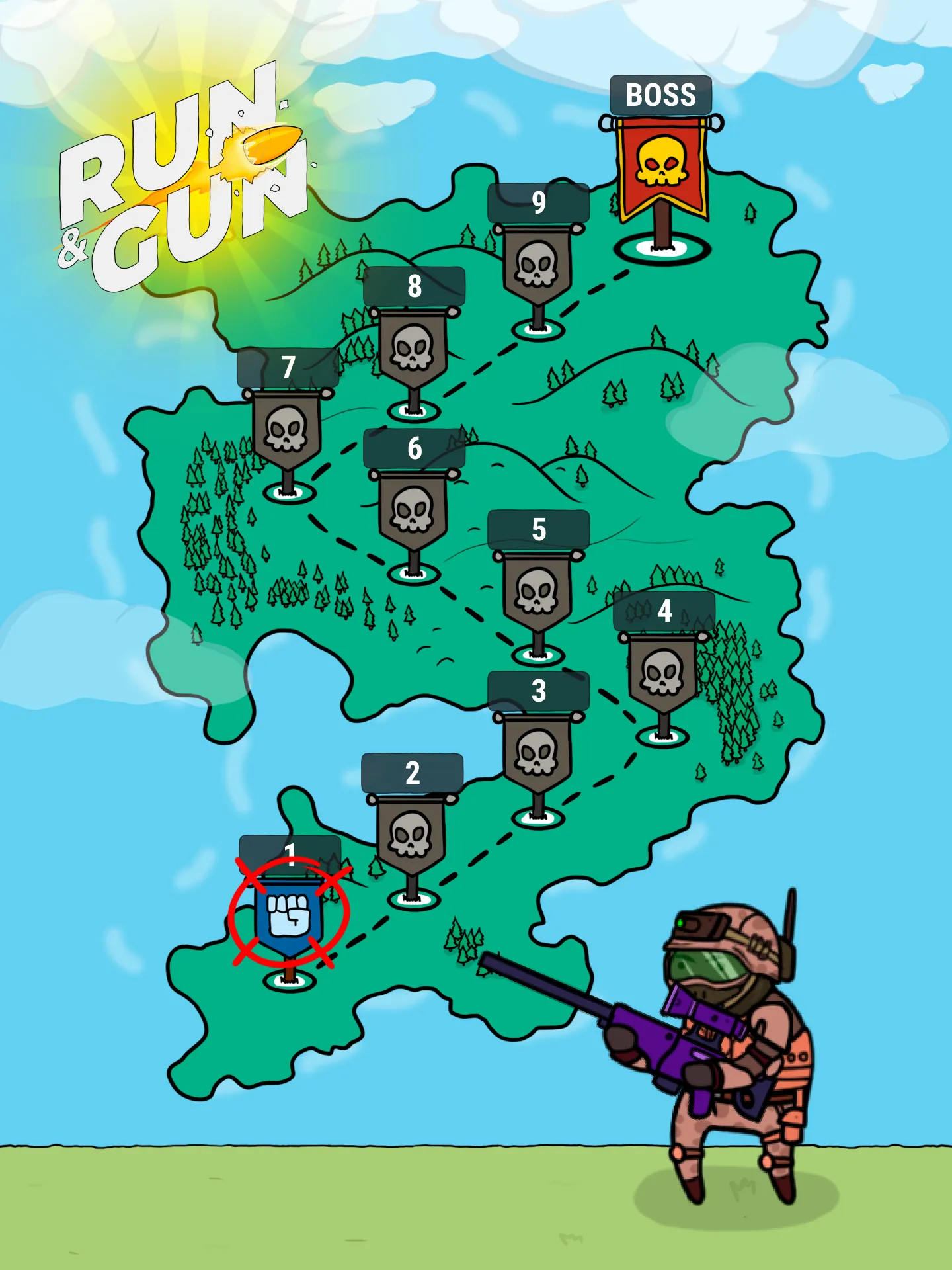 Run and Gun - king of shooting | Indus Appstore | Screenshot