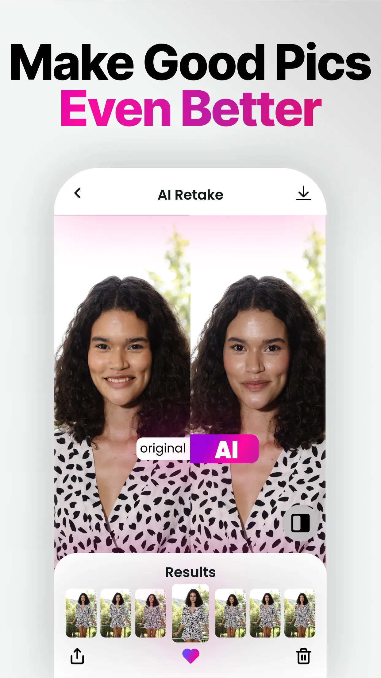 Retake AI: Face & Photo Editor | Indus Appstore | Screenshot