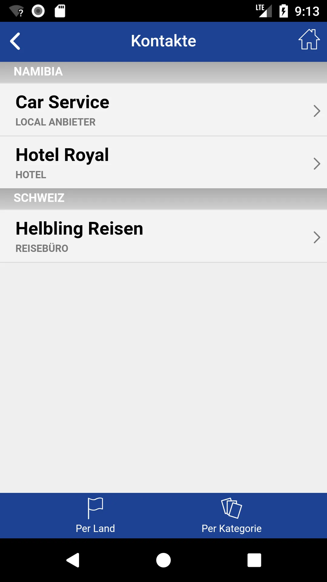 Helbling Reisen | Indus Appstore | Screenshot