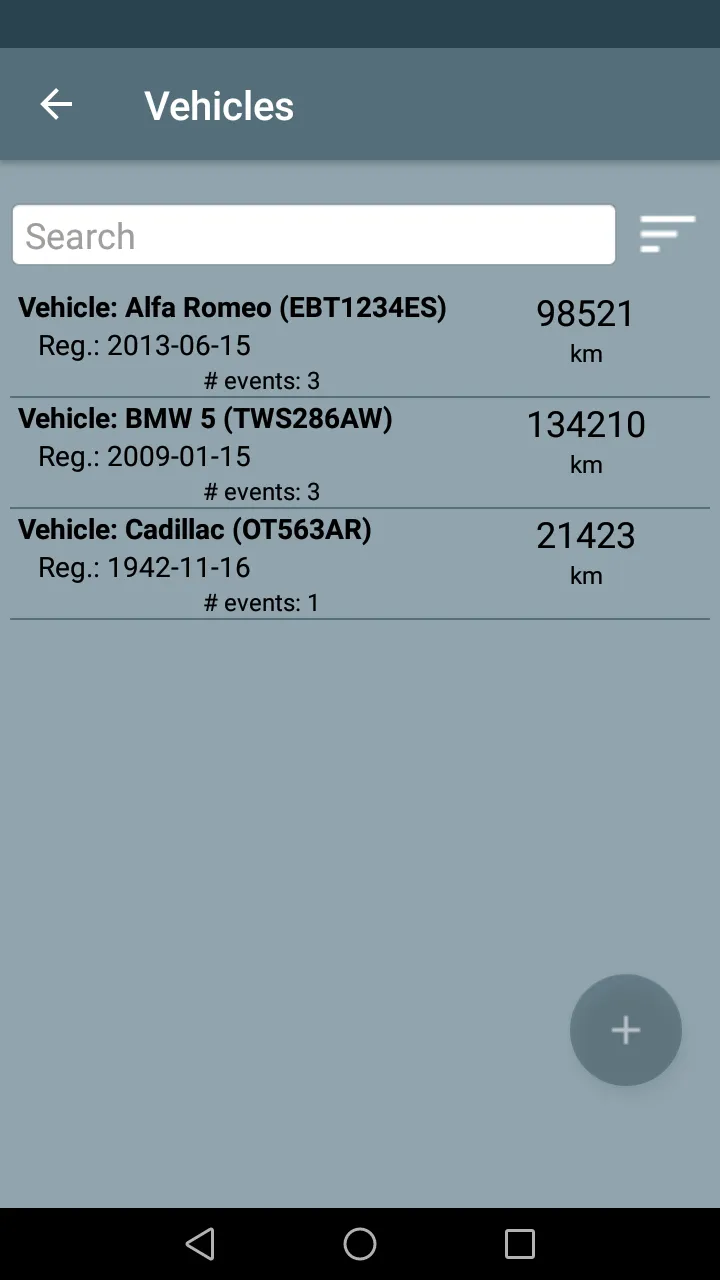 Vehicle Events Manager | Indus Appstore | Screenshot