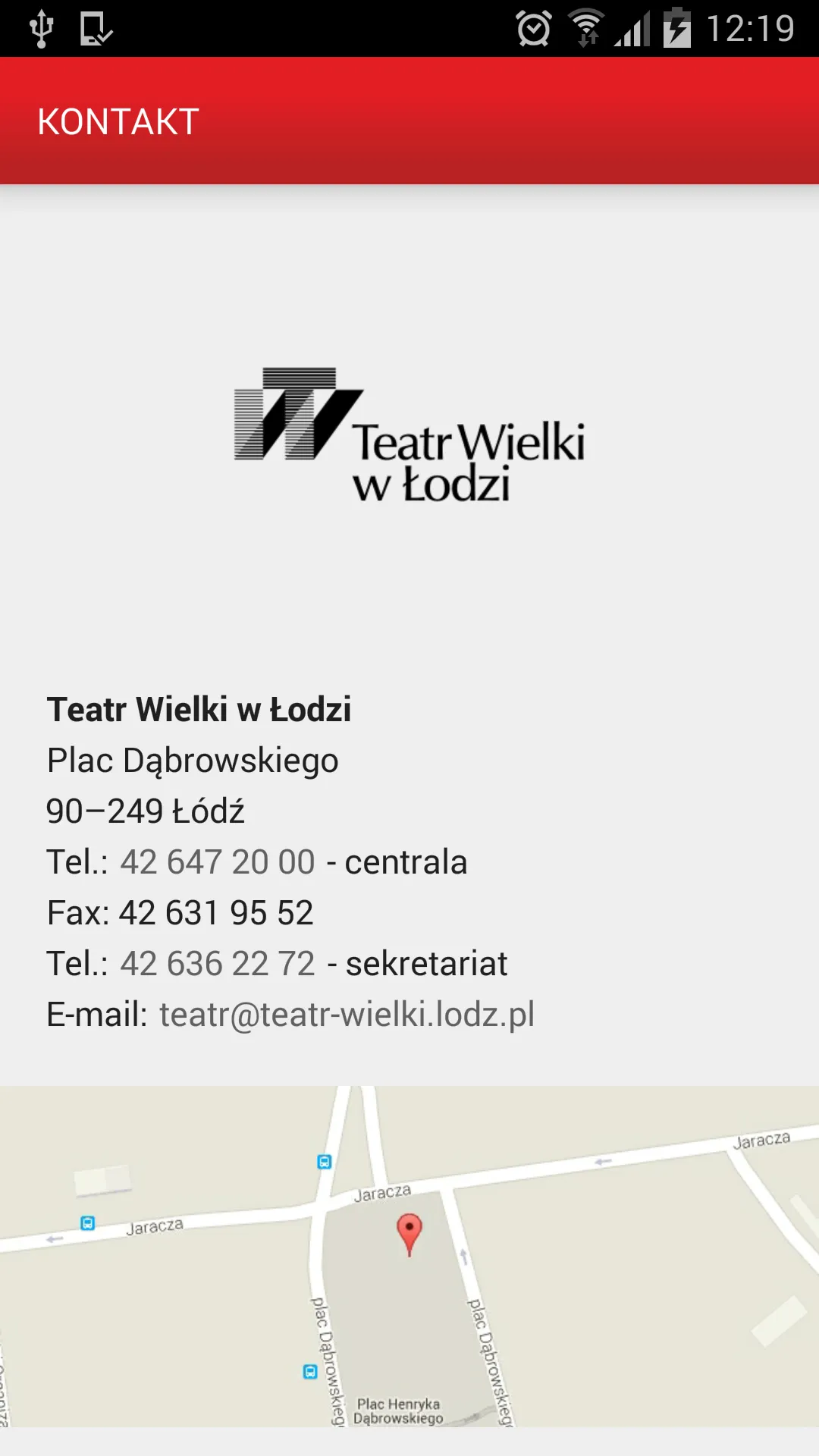 Teatr Wielki w Łodzi | Indus Appstore | Screenshot